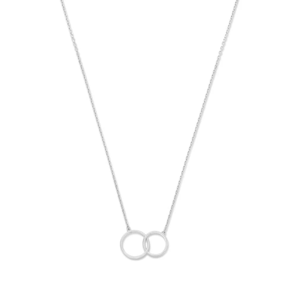 Isabel Bernard Saint Germain Loulou 14 Karat | Weißgold Halskette Mit Ringen IB340069