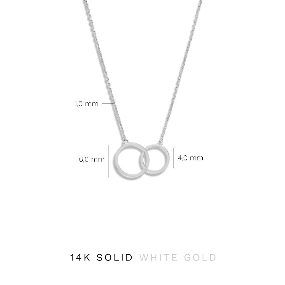 Isabel Bernard Saint Germain Loulou 14 Karat | Weißgold Halskette Mit Ringen IB340069 - Image 8