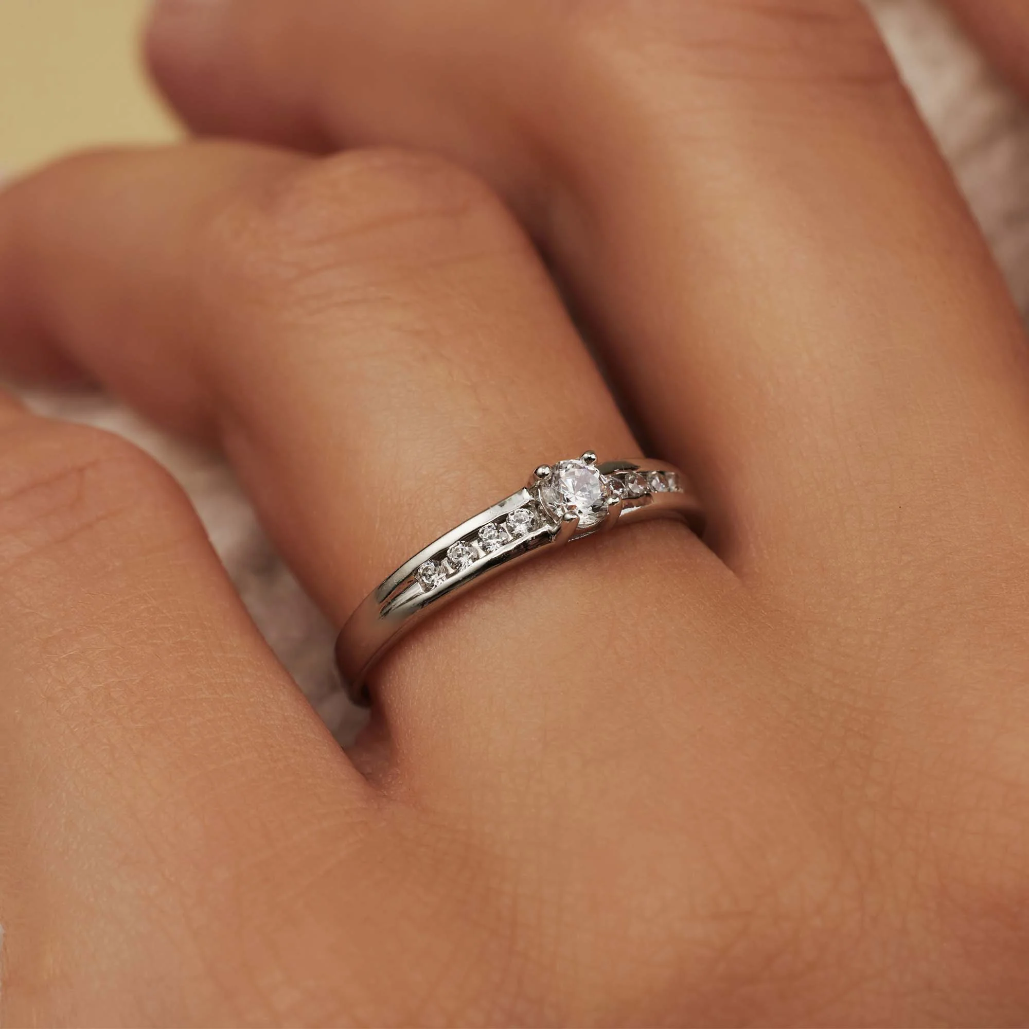 Isabel Bernard Saint Germain Estee 14 Karat | Weißgold Ring IB330073-50 - Image 3