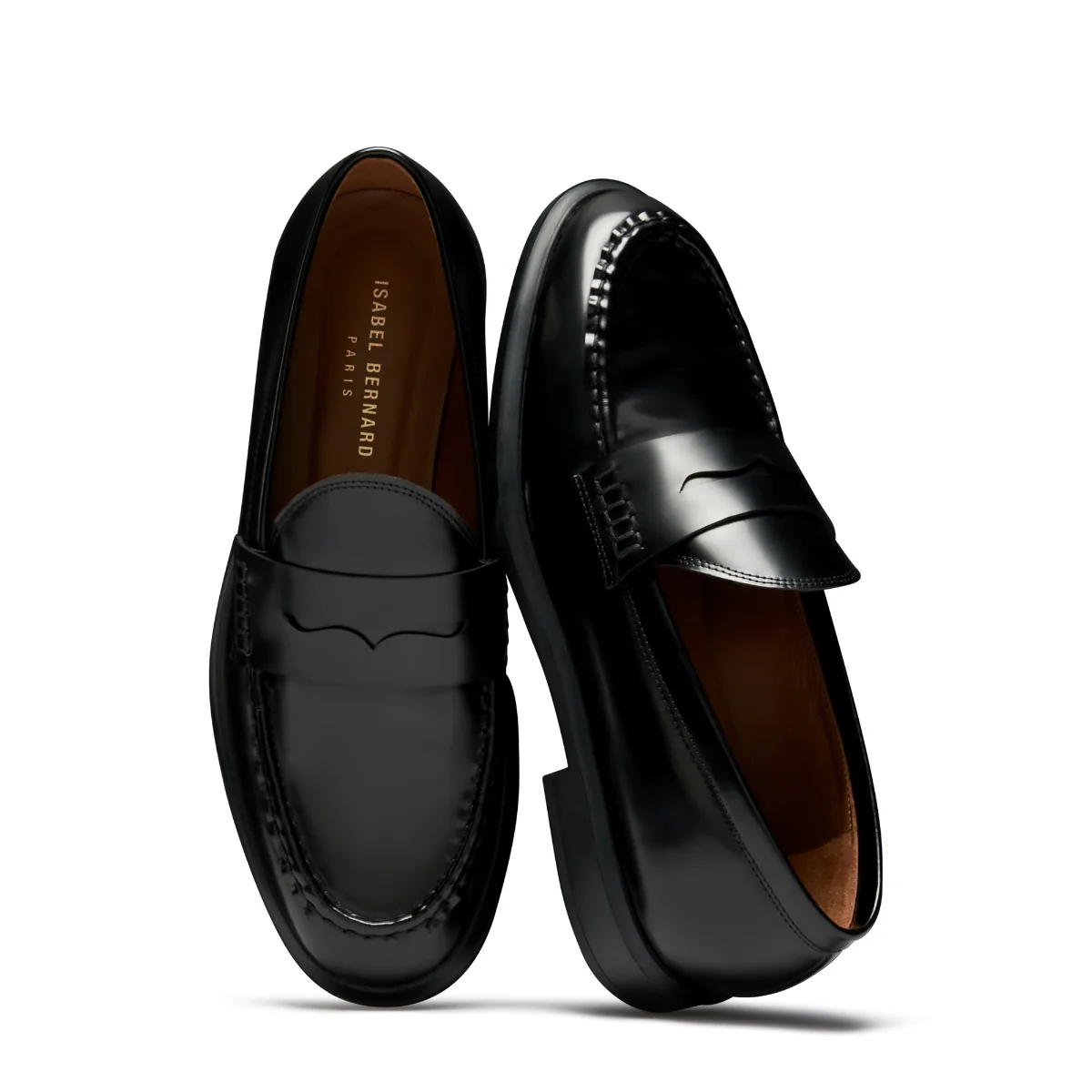 Isabel Bernard Vendôme Blandine Schwarz spazzolato Leder Loafers IB51015-601-37 - Image 9