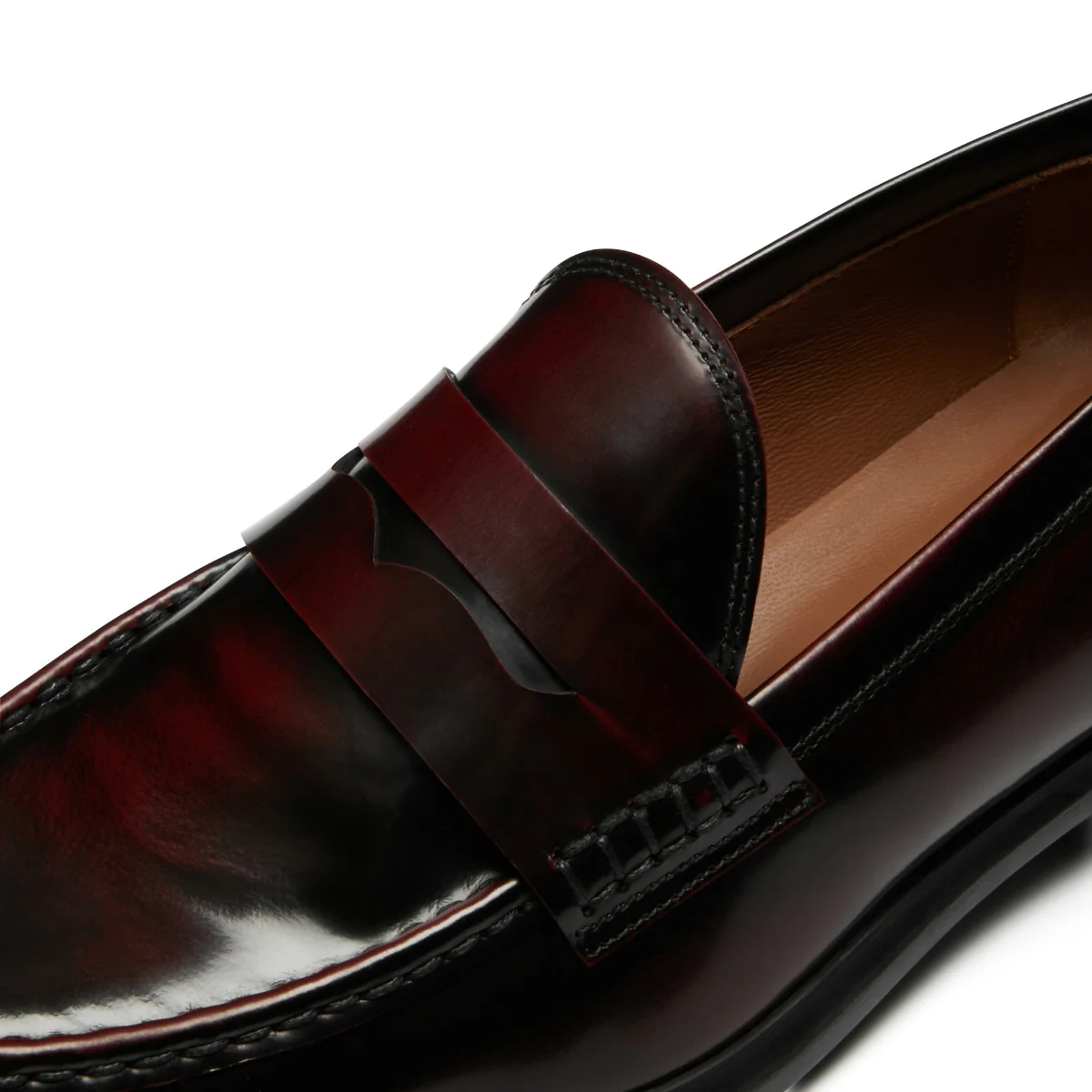Isabel Bernard Vendôme Blandine Bordeaux Spazzolato Leder Loafers IB51015-652-39 - Image 10