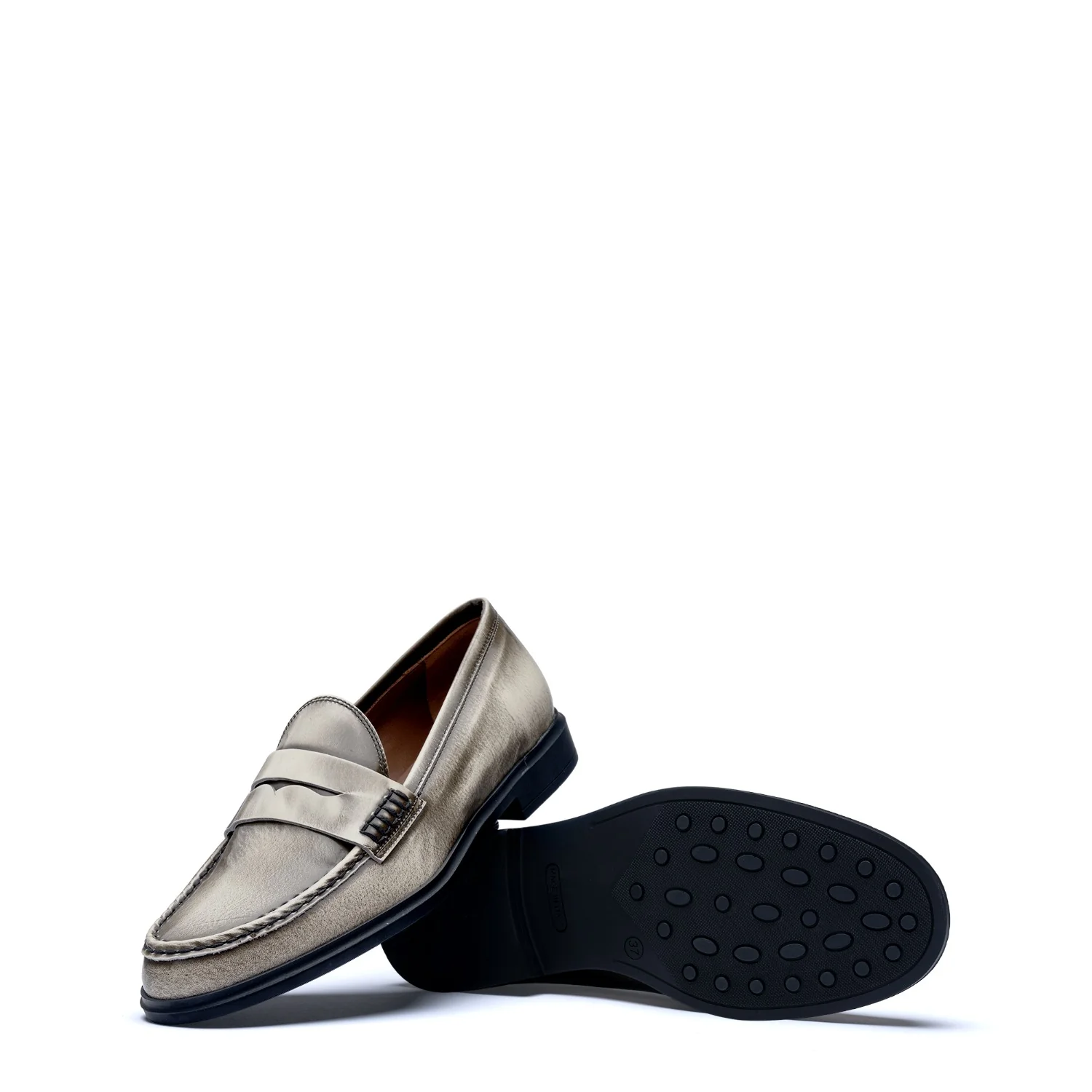 Isabel Bernard Vendôme Blandine cremefarbene Spazzolato-Leder Loafer IB51015-638-39 - Image 6