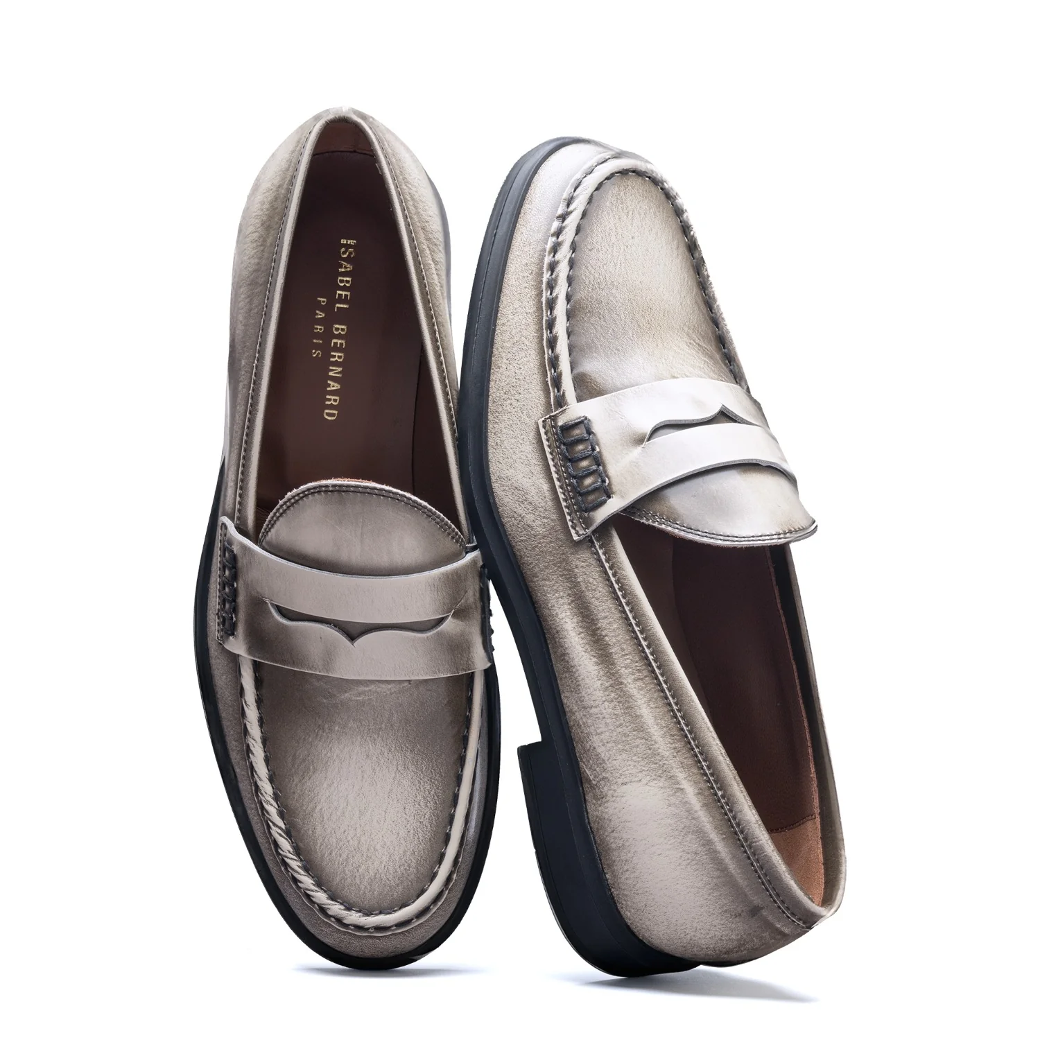 Isabel Bernard Vendôme Blandine cremefarbene Spazzolato-Leder Loafer IB51015-638-39 - Image 7