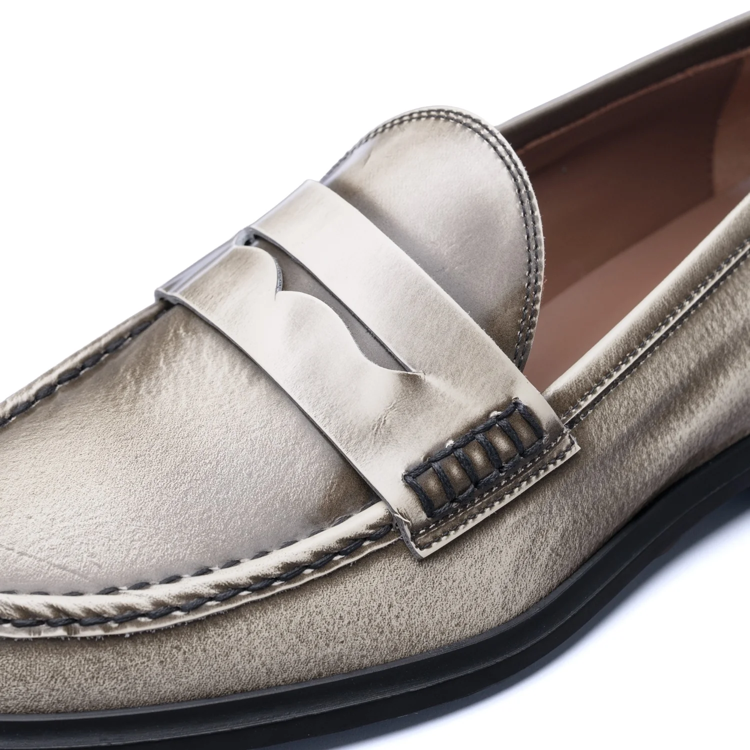 Isabel Bernard Vendôme Blandine cremefarbene Spazzolato-Leder Loafer IB51015-638-39 - Image 9