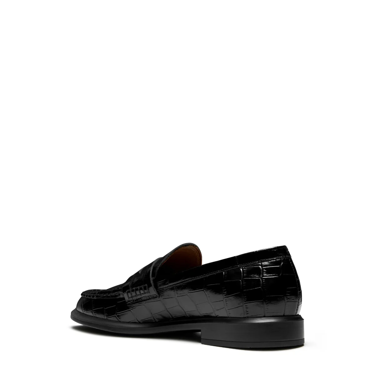 Isabel Bernard Vendôme Blandine Kroko Schwarz Kalbsleder Loafers IB51015-201-38 - Image 4
