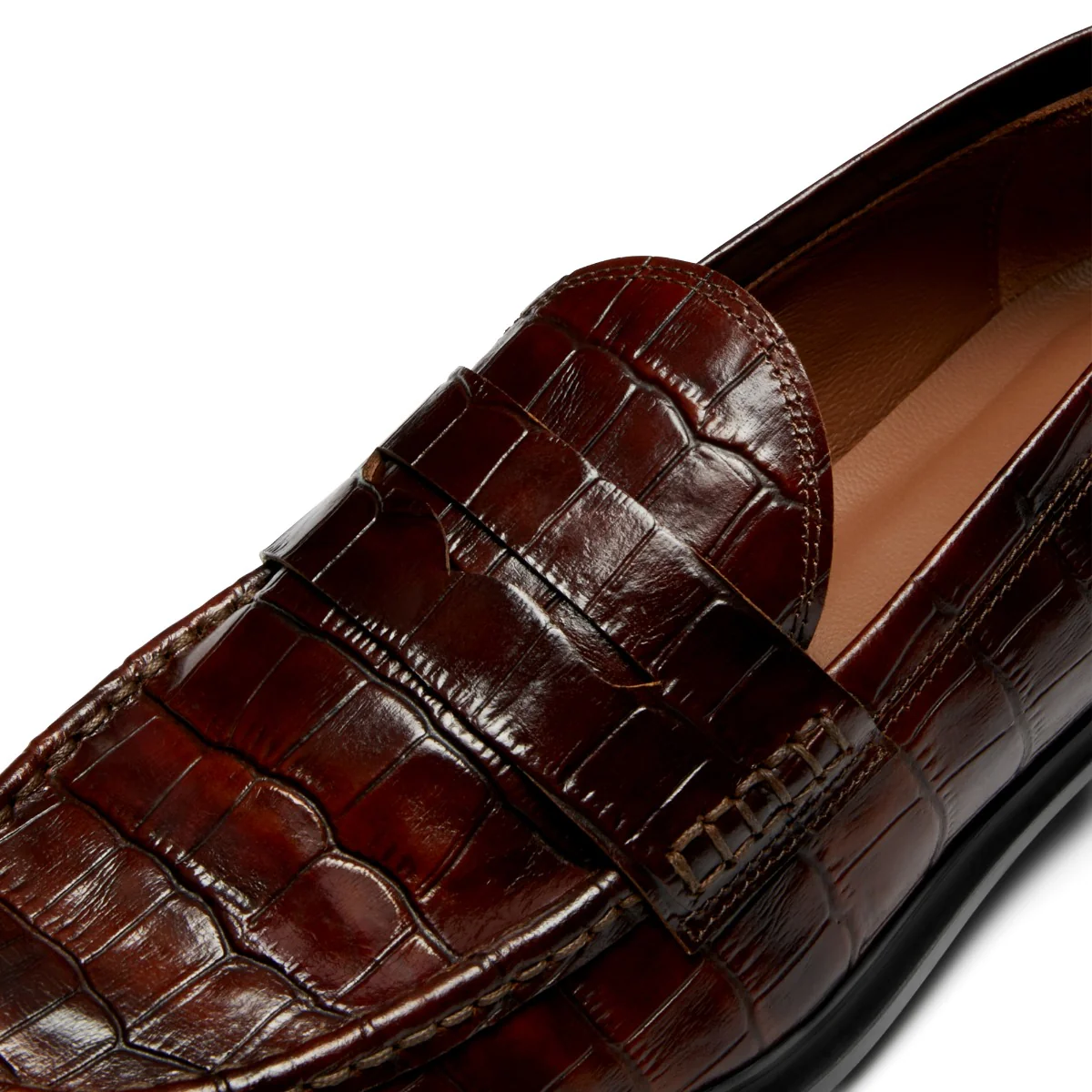 Isabel Bernard Vendôme Blandine Kroko Braun Kalbsleder Loafers IB51015-230-37 - Image 10