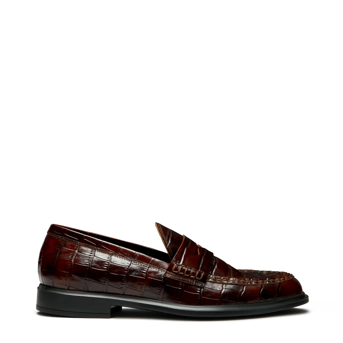 Isabel Bernard Vendôme Blandine Kroko Braun Kalbsleder Loafers IB51015-230-37 - Image 5