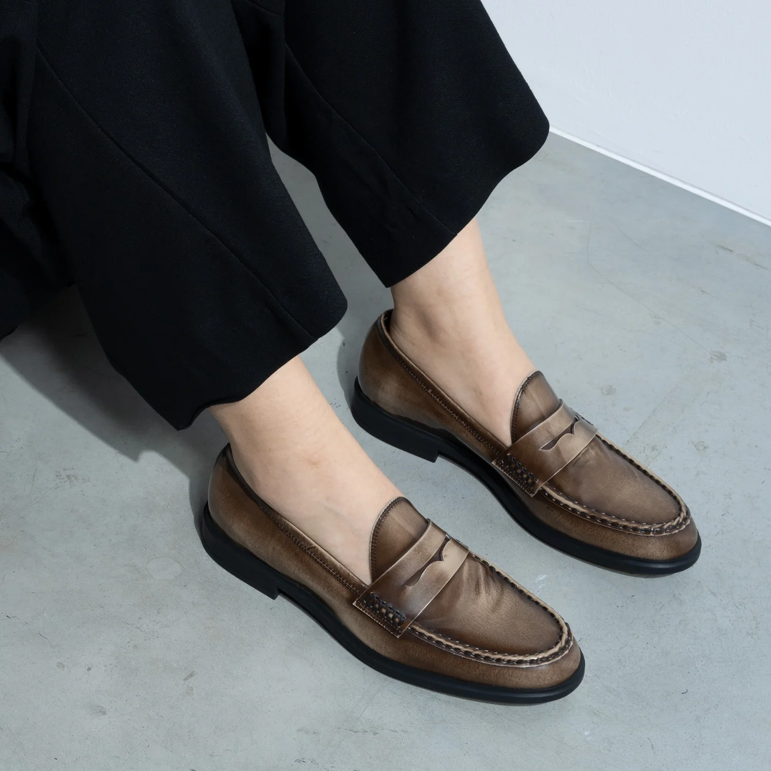 Isabel Bernard Vendôme Blandine mokkafarbene Spazzolato-Leder Loafer IB51015-639-36 - Image 2