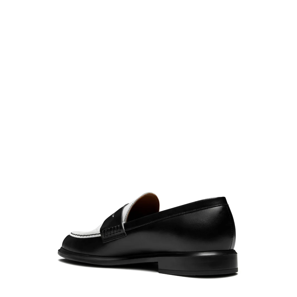 Vendôme Blandine Schwarz und Weiß Kalbsleder Loafers IB51015-10176-37 - Image 5