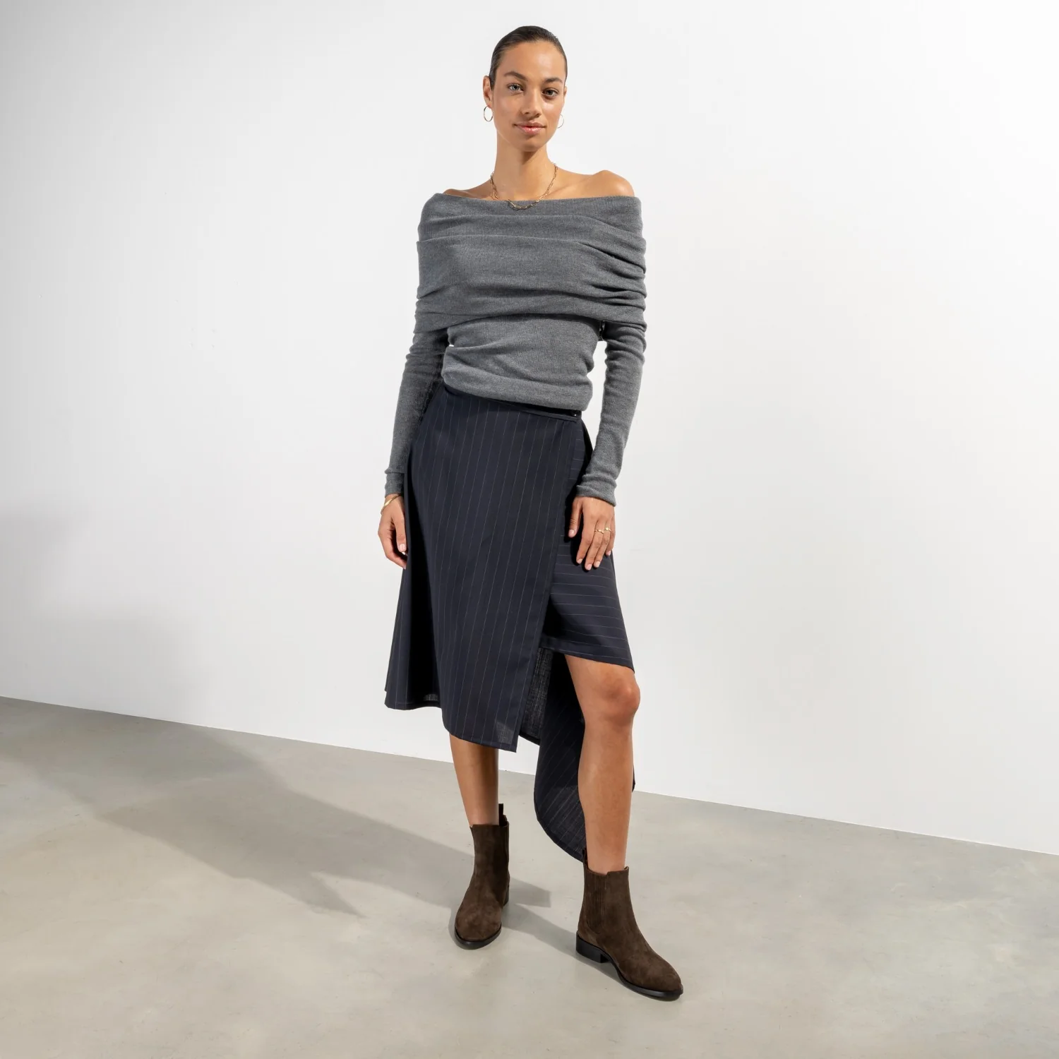 Isabel Bernard Vendôme Chey Braune Chelsea Boots aus Veloursleder IB53012-130-38 - Image 3