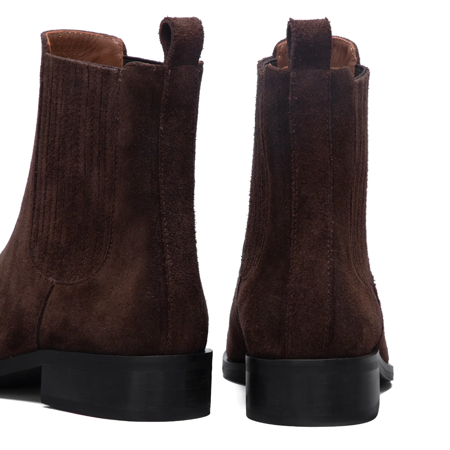 Isabel Bernard Vendôme Chey Braune Chelsea Boots aus Veloursleder IB53012-130-38 - Image 5