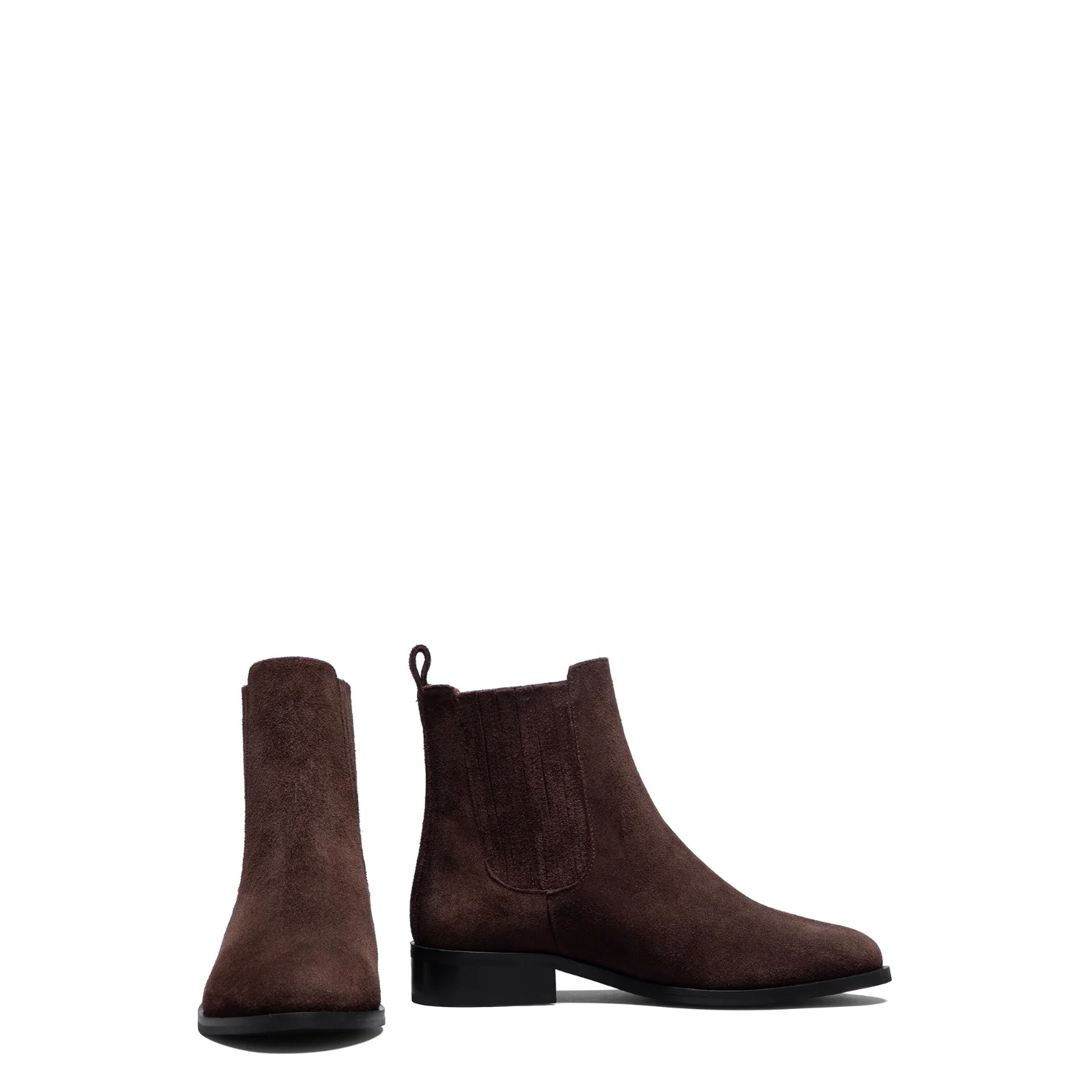 Isabel Bernard Vendôme Chey Braune Chelsea Boots aus Veloursleder IB53012-130-38 - Image 6