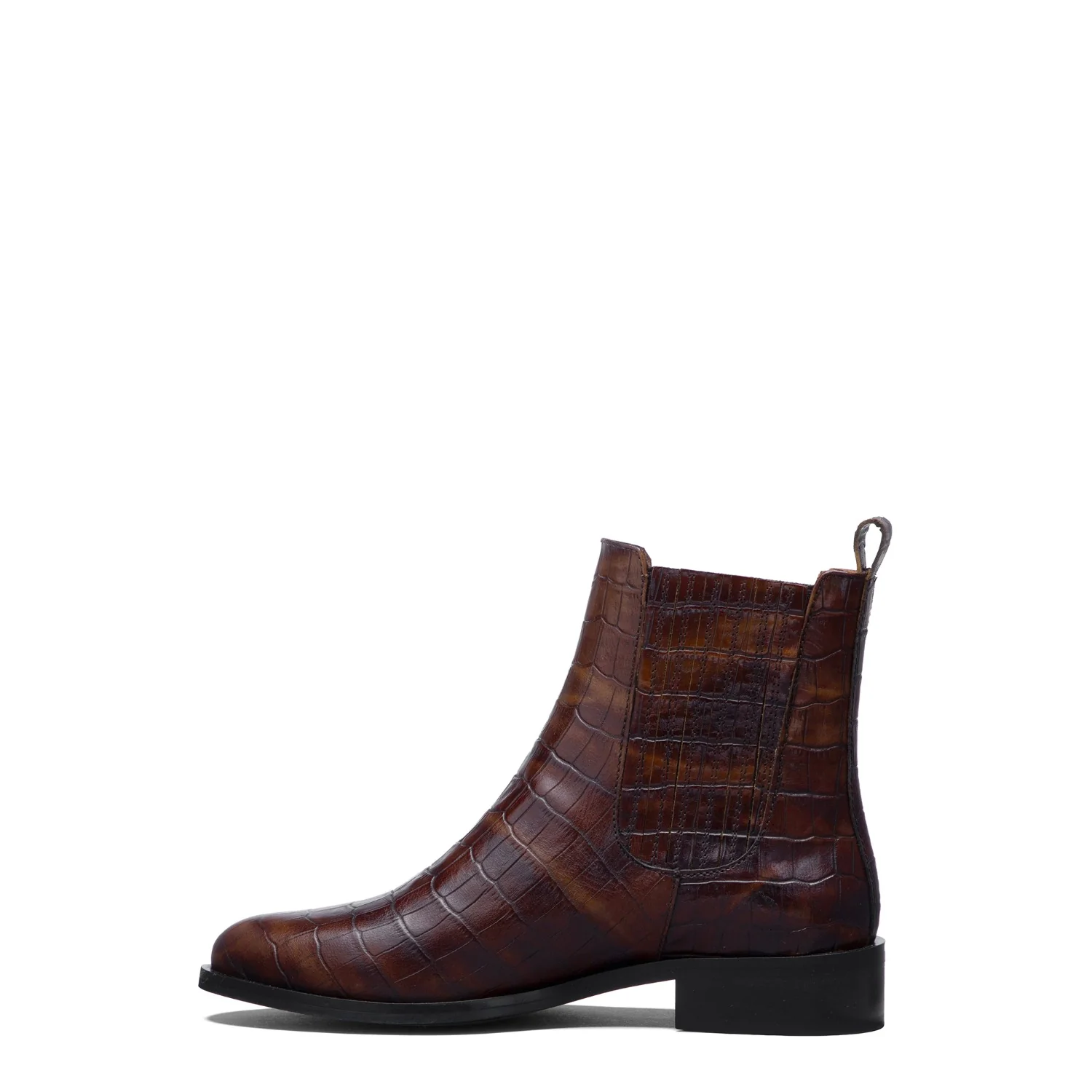 Isabel Bernard Vendôme Chey Croco Braune Chelsea Boots aus Kalbsleder IB53012-230-36 - Image 4