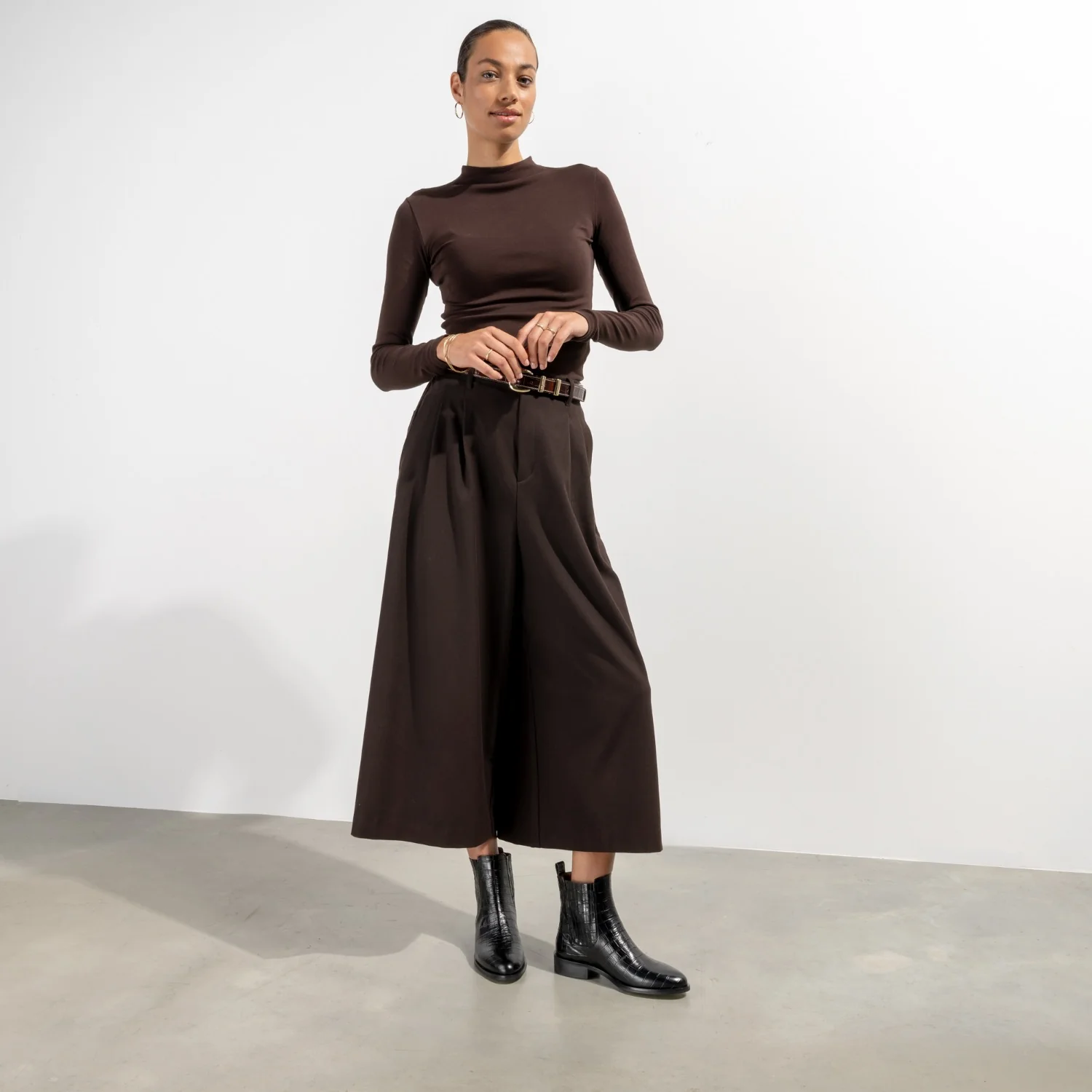 Isabel Bernard Vendôme Chey Croco Schwarze Chelsea Boots aus Kalbsleder IB53012-201-40 - Image 3