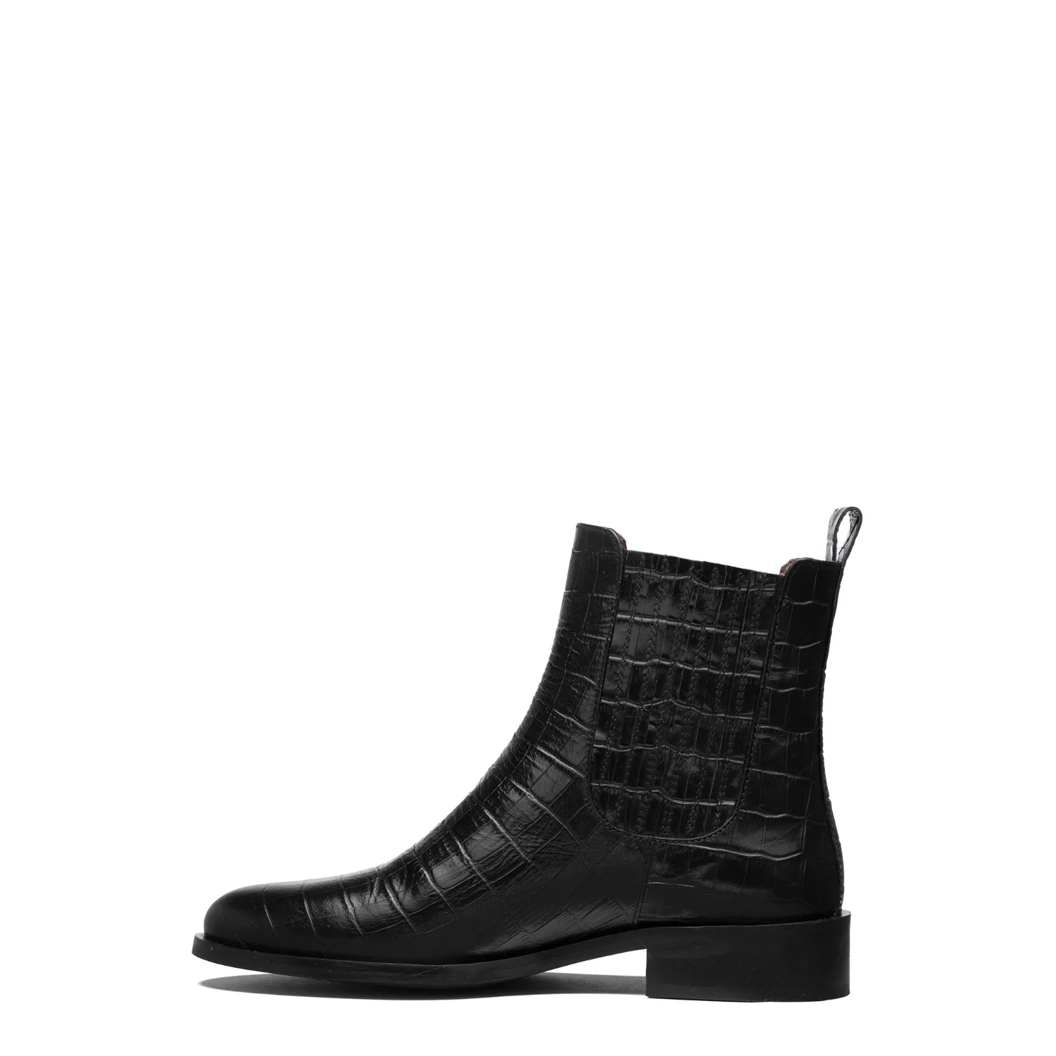 Isabel Bernard Vendôme Chey Croco Schwarze Chelsea Boots aus Kalbsleder IB53012-201-40 - Image 4