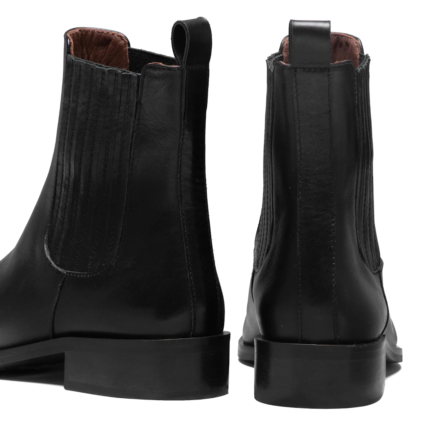 Isabel Bernard Vendôme Chey Schwarze Chelsea Boots aus Kalbsleder IB53012-001-42 - Image 5
