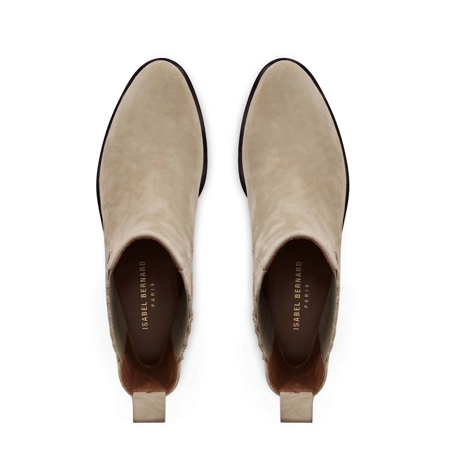 Isabel Bernard Vendôme Chey Beige Suede Chelsea Stiefel IB53000SS-174-37 - Image 7
