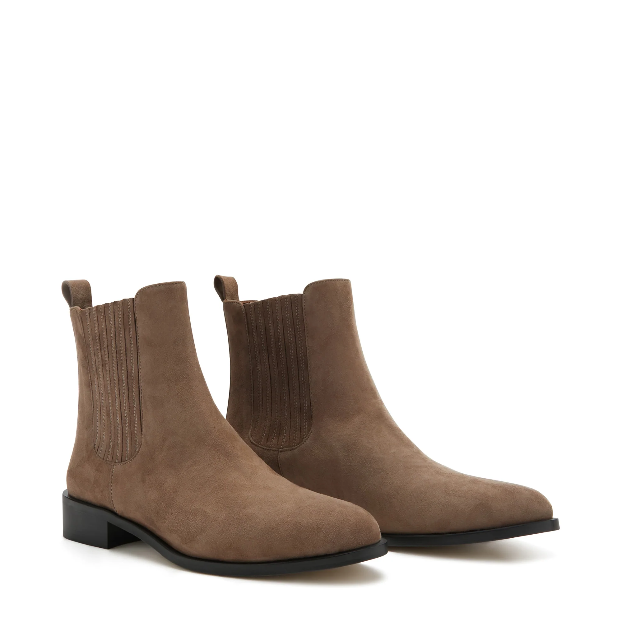 Isabel Bernard Vendôme Chey Taupe Suede Chelsea Stiefel IB53000SS-178-36 - Image 5