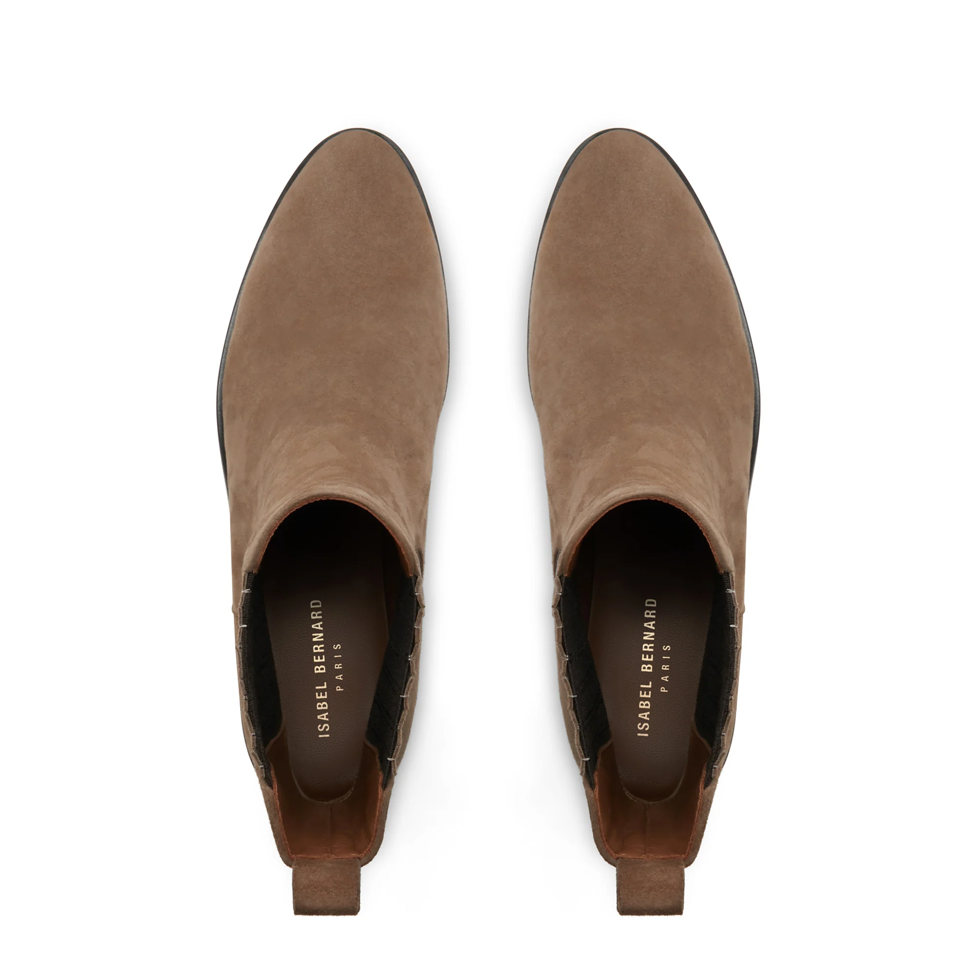 Isabel Bernard Vendôme Chey Taupe Suede Chelsea Stiefel IB53000SS-178-36 - Image 8