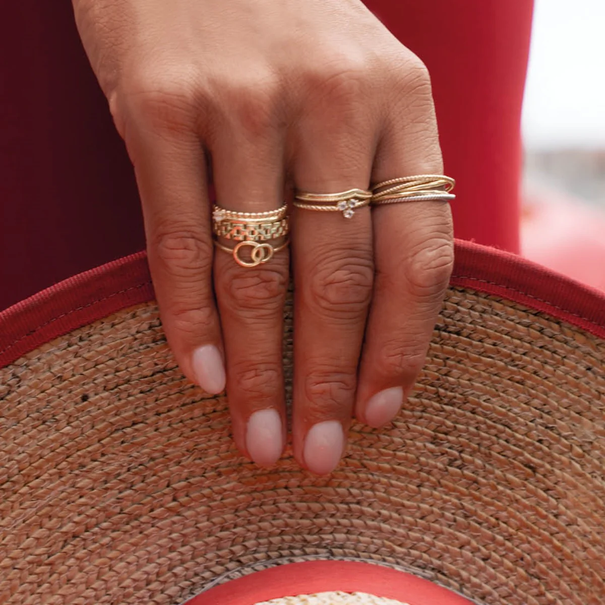 Jackie Gold Giro Doppio 14 Karat Gold Ring JKR24.408-52 - Image 2