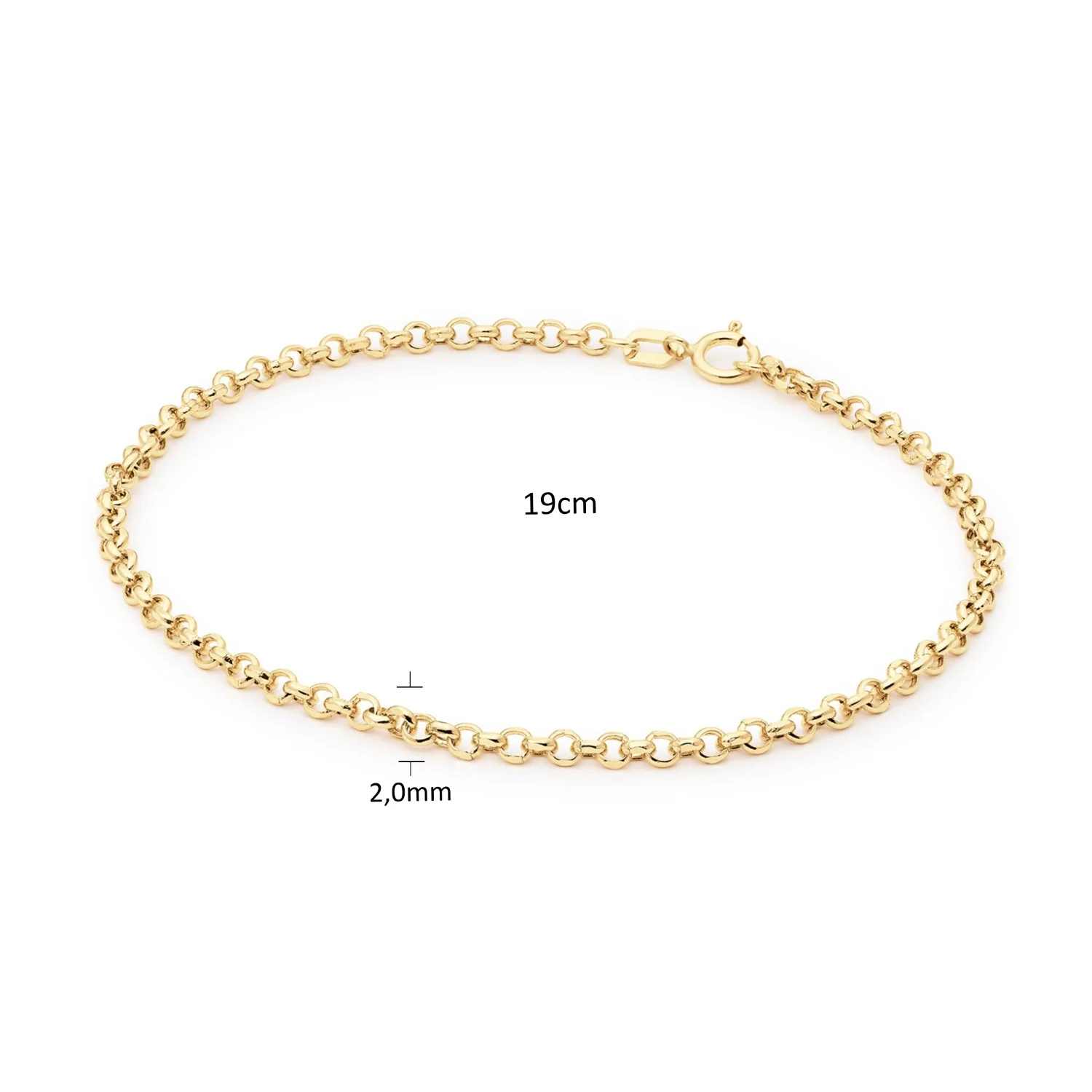 Jackie Gold Menton Armband Aus 14 Karat Gold 585 JKB25.504 - Image 3