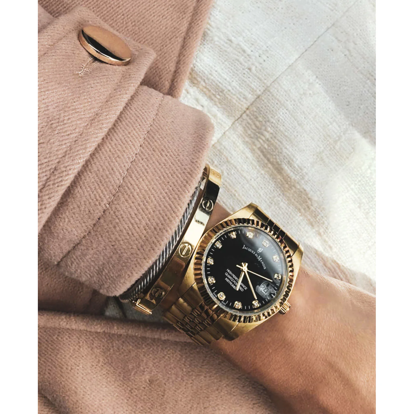 Jacques du Manoir Inspiration damen Uhr Gold NRO.21 - Image 3