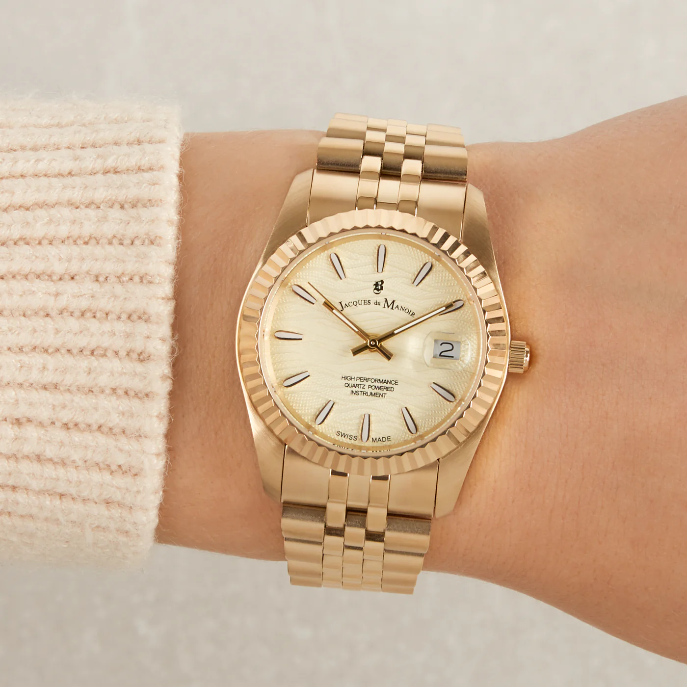 Jacques du Manoir Inspiration Prestige damen Uhr Gold JWL01804 - Image 2