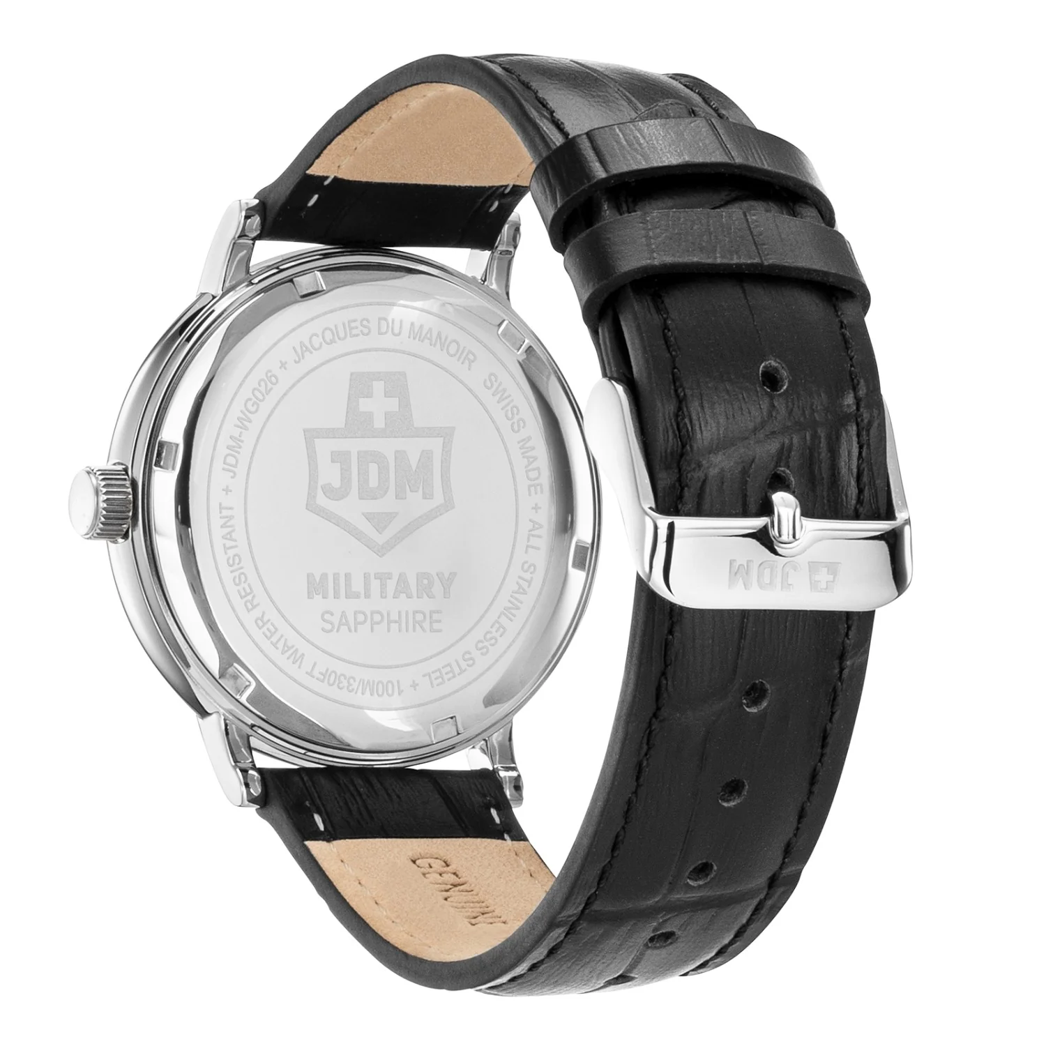 JDM Military Kilo II Weiße Herrenuhr JDM-WG026-02 - Image 2