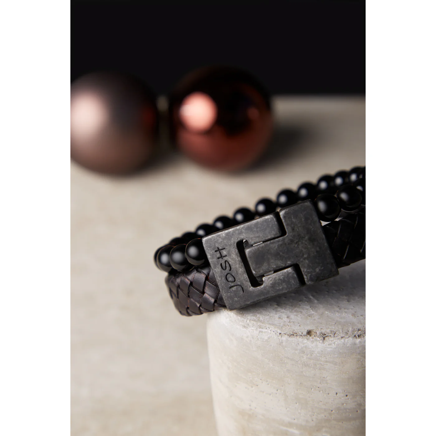 Josh herren Armband Schwarz 24966-BRA-VB/BLACK/L - Image 3