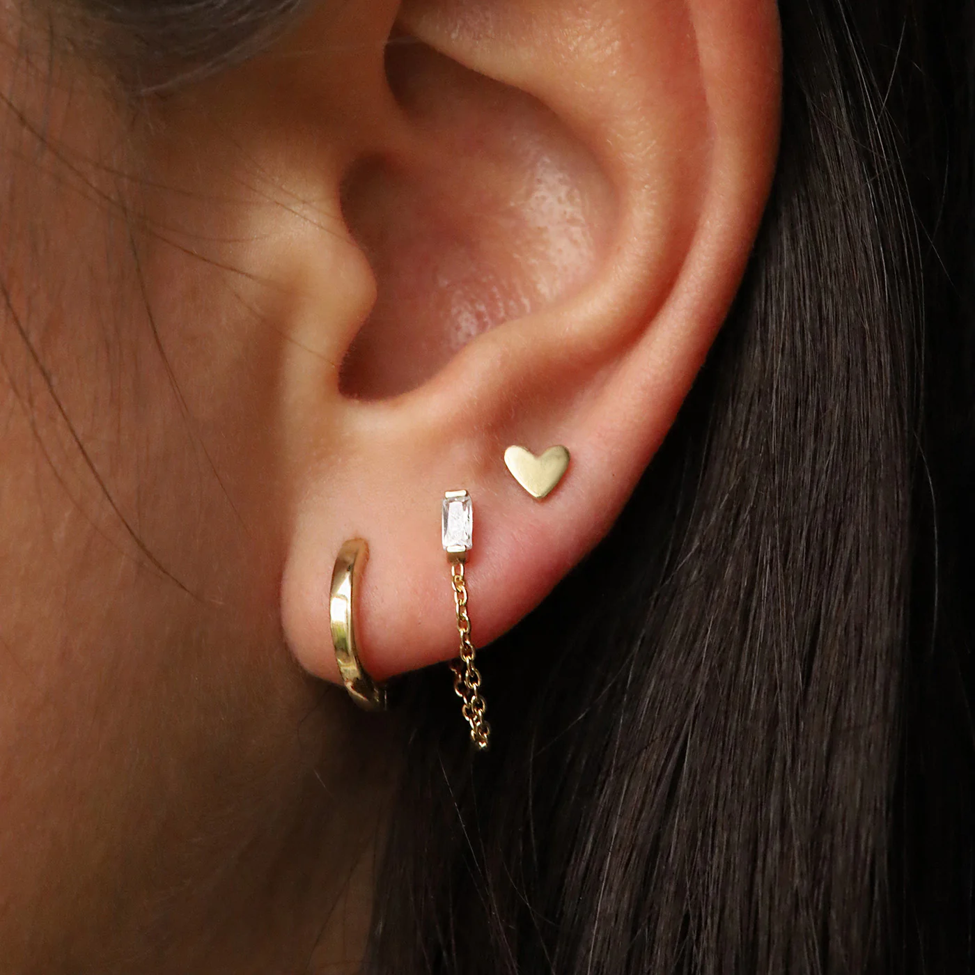 Karma 925 Sterling Silberen Goldfarbene The Fave Earparty EPV10GP - Image 2