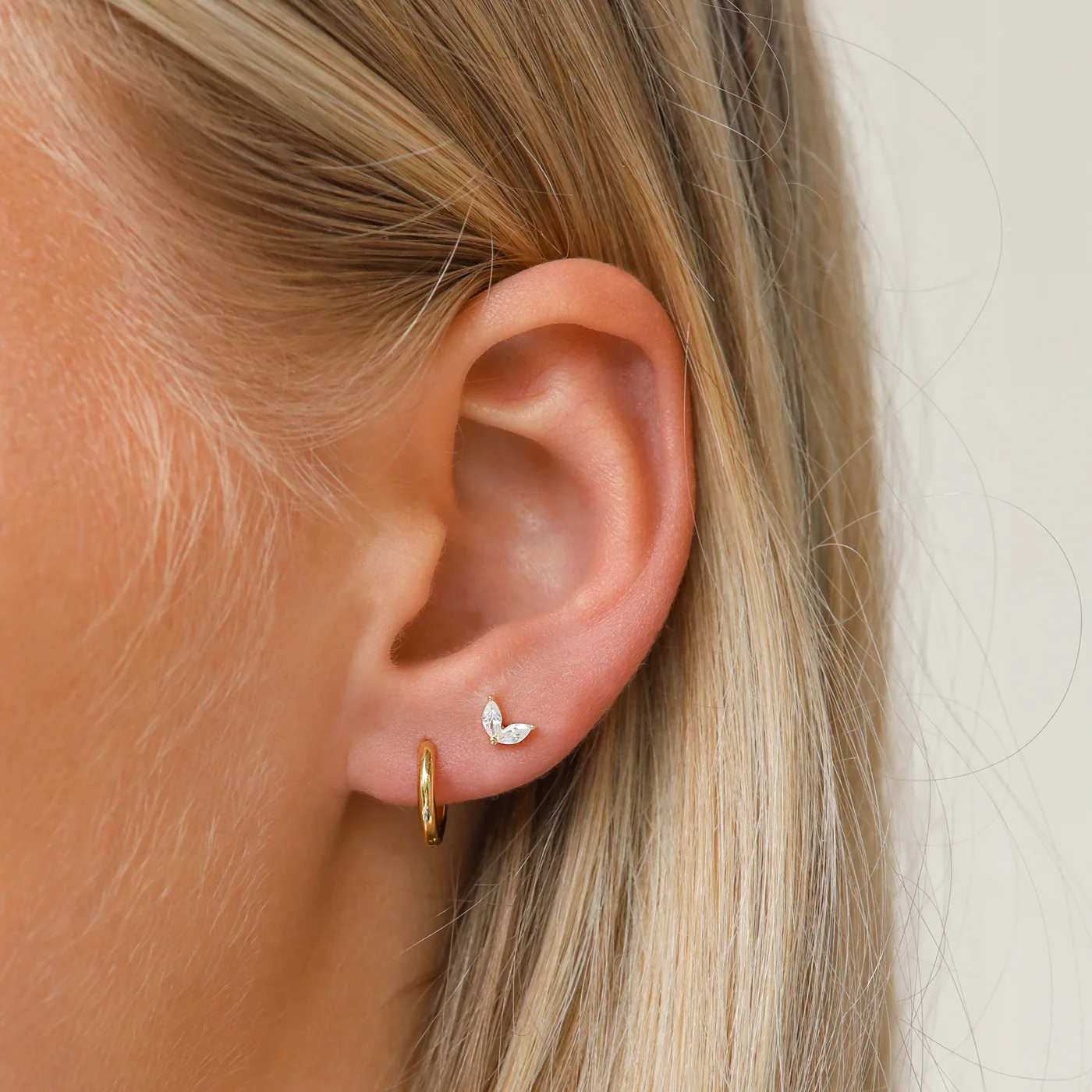 Karma 925 Sterling Silberen Goldfarbene The Fave Earparty EPV21GP - Image 2