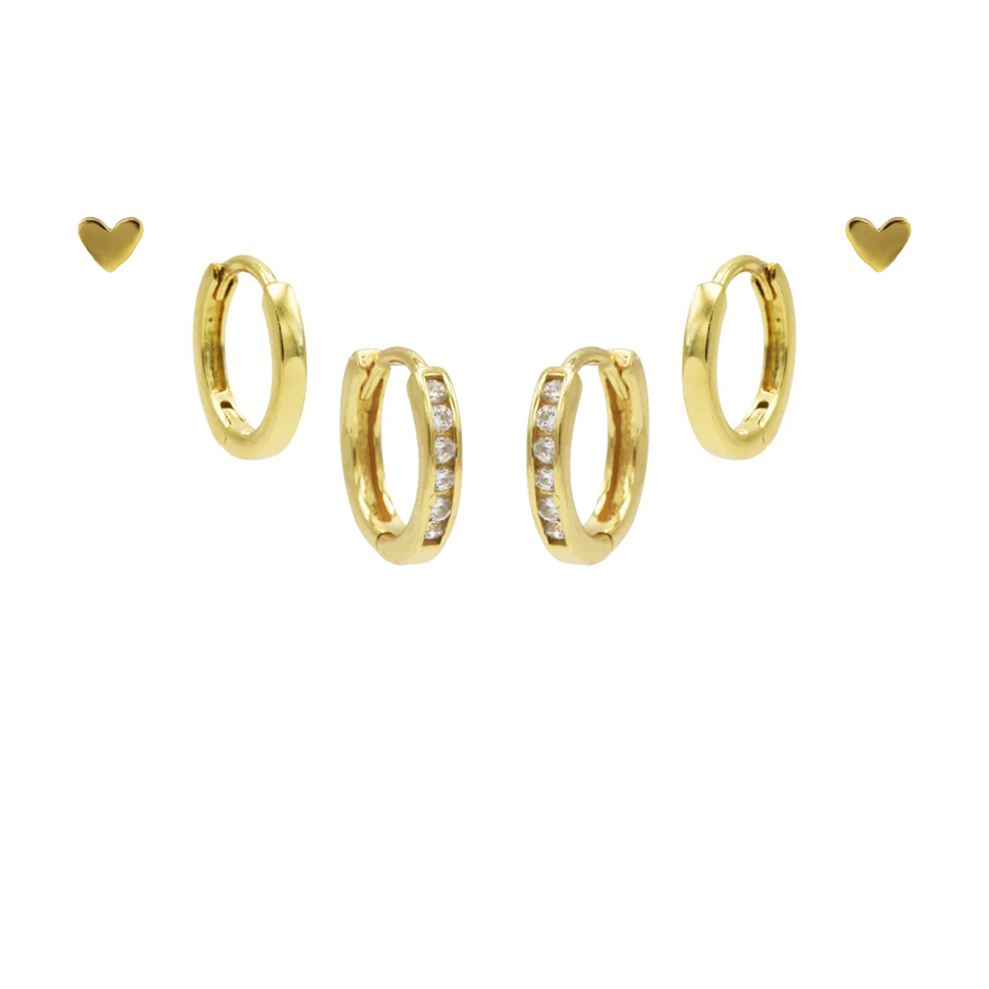 Karma 925 Sterling Silberen Goldfarbene You Rock Earparty EPV01GP