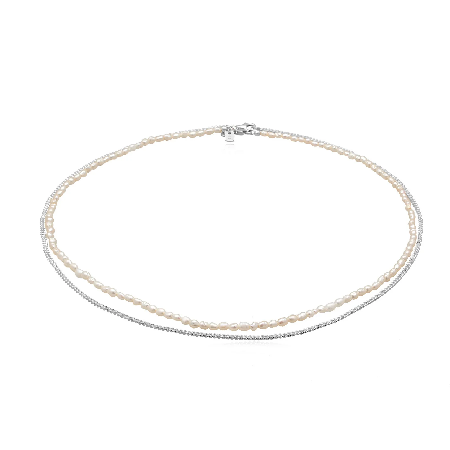 Kuzzoí 925 Sterling Silver Pearl Necklace 2004-BF-0007538-001