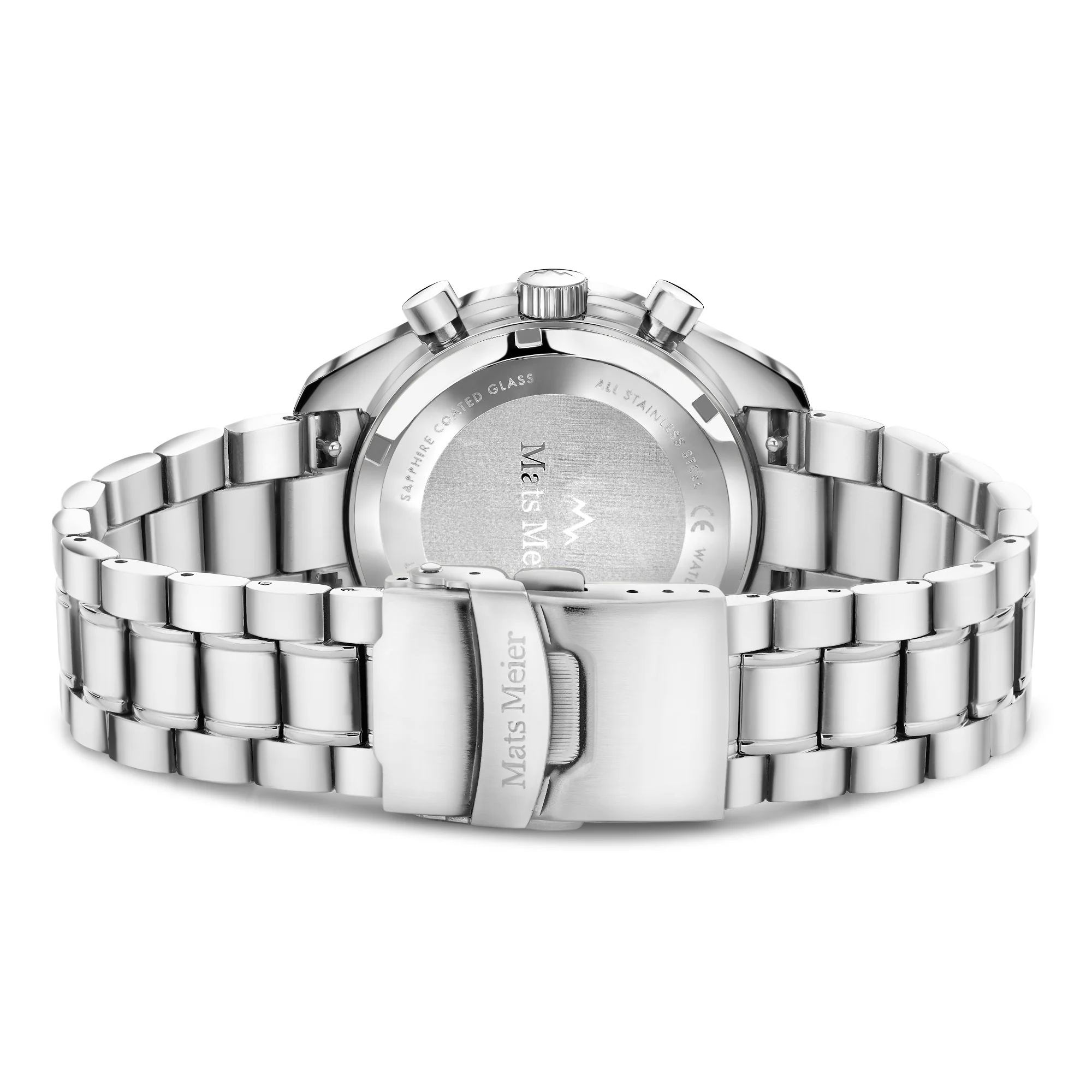 Mats Meier Arosa Racing Chronograaf HerrenUhr Silberfarbene und Blauw MM50014 - Image 5