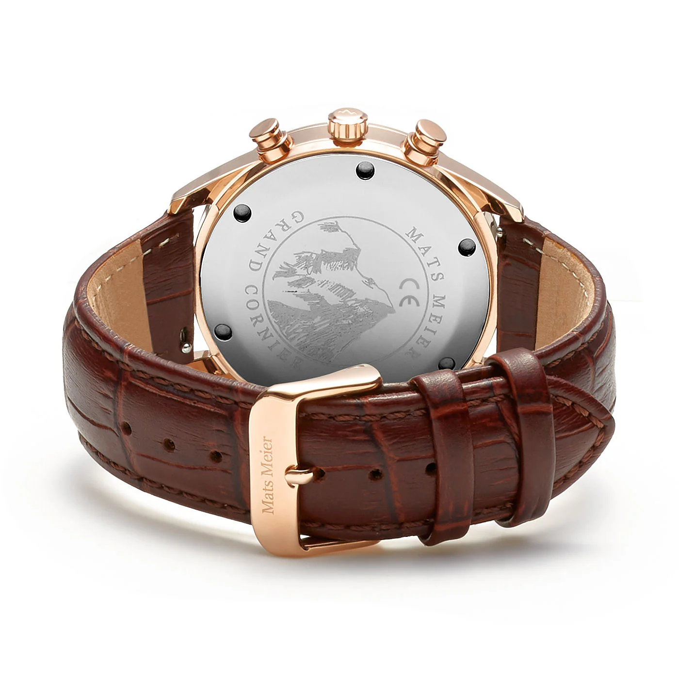 Mats Meier Grand Cornier Chrono Groen/RoseGoldfarbene Uhr MM00114 - Image 7