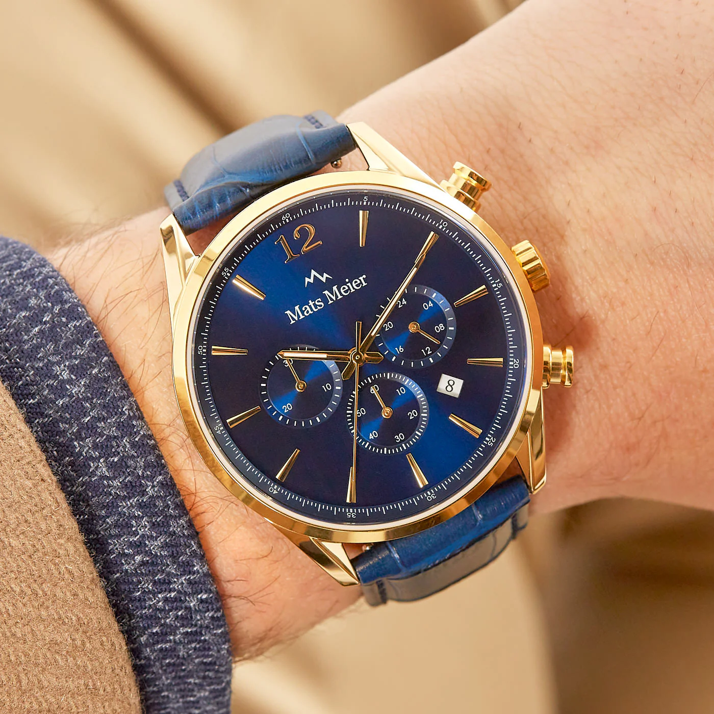 Mats Meier Grand Cornier herren Uhr Blau MM00123 - Image 3