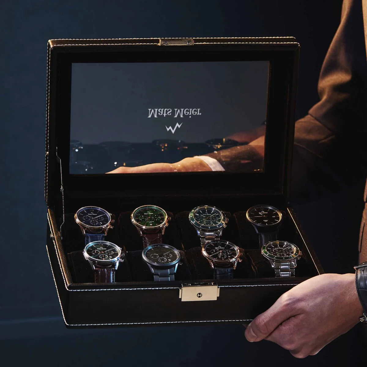 Mats Meier Mont Fort herren Uhrenbox Schwarz MM-Watchbox-1904 - Image 2