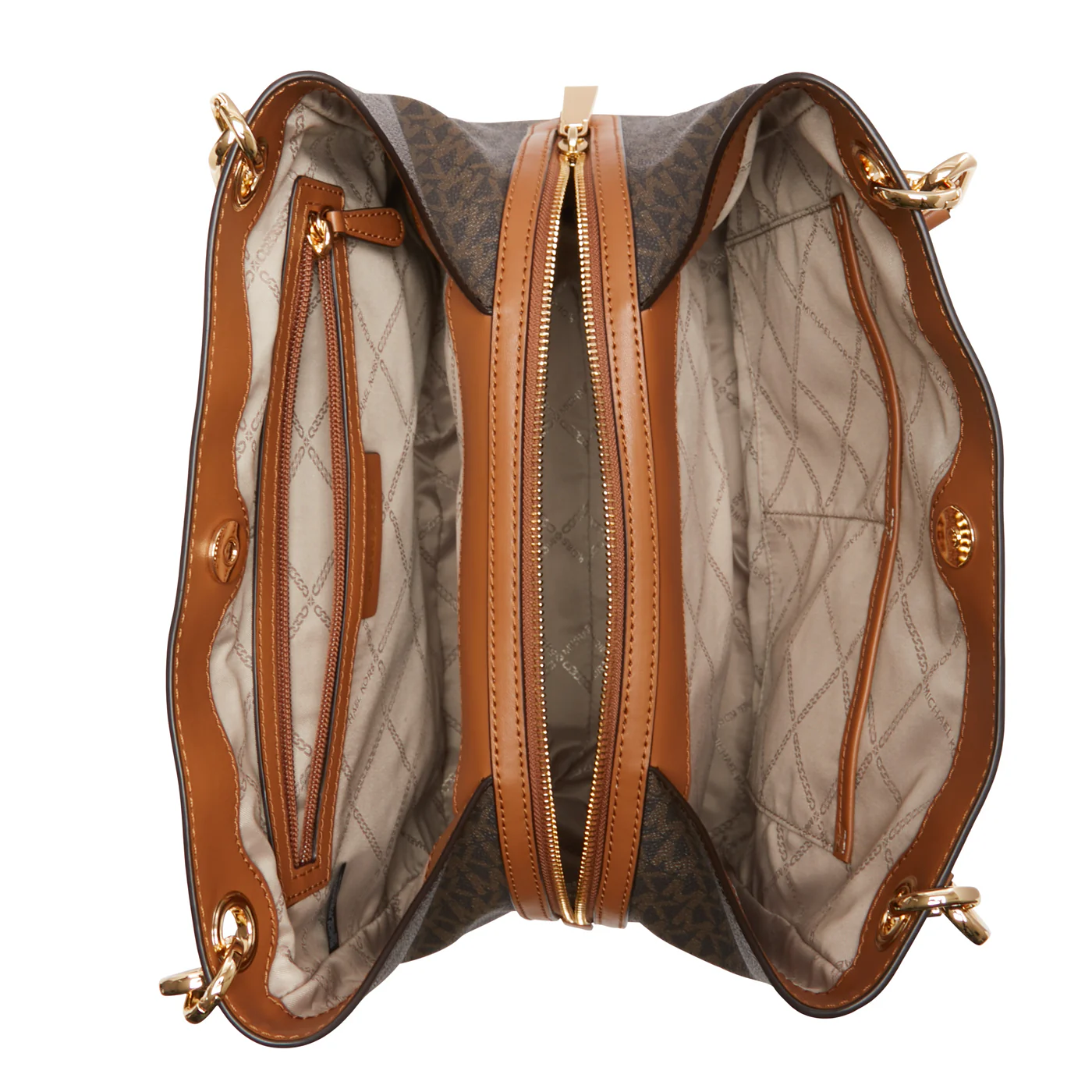 Michael Kors Kensington Schultertasche Braun 30F3G8KT7B-252 - Image 6