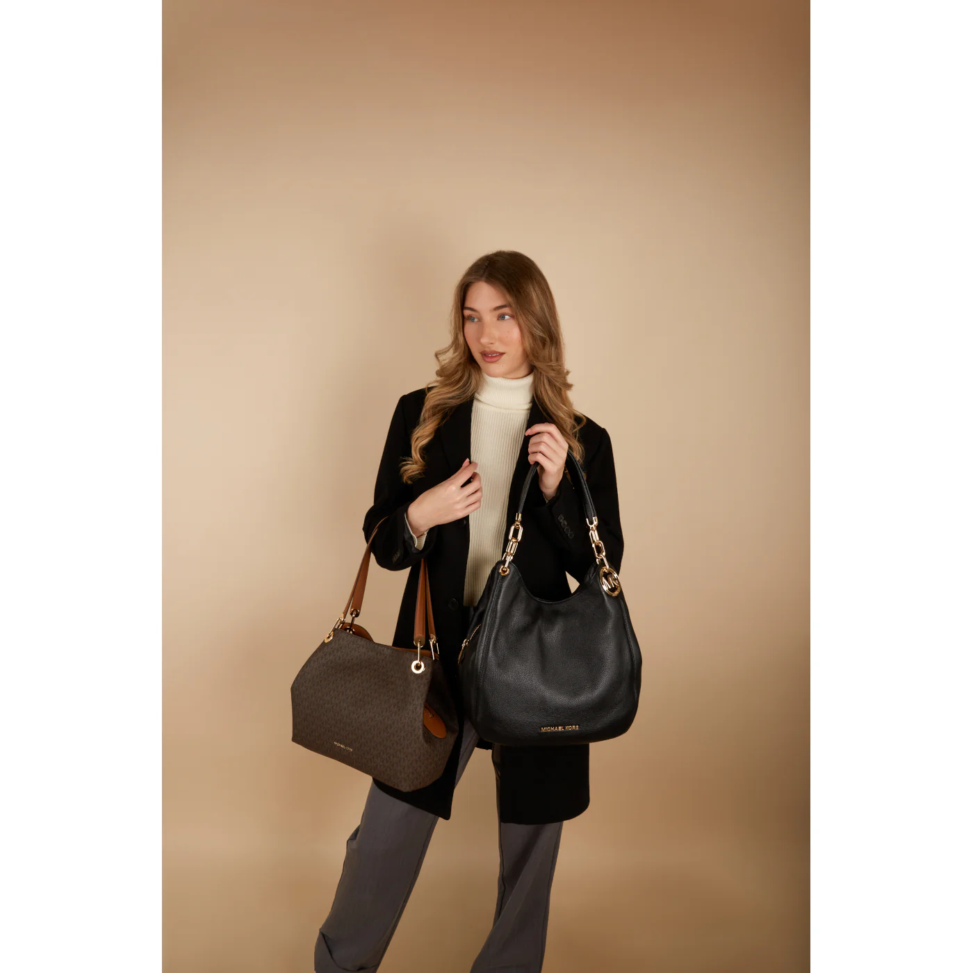 Michael Kors Lillie Schultertasche Schwarz 30T9G0LE3L-001 - Image 3