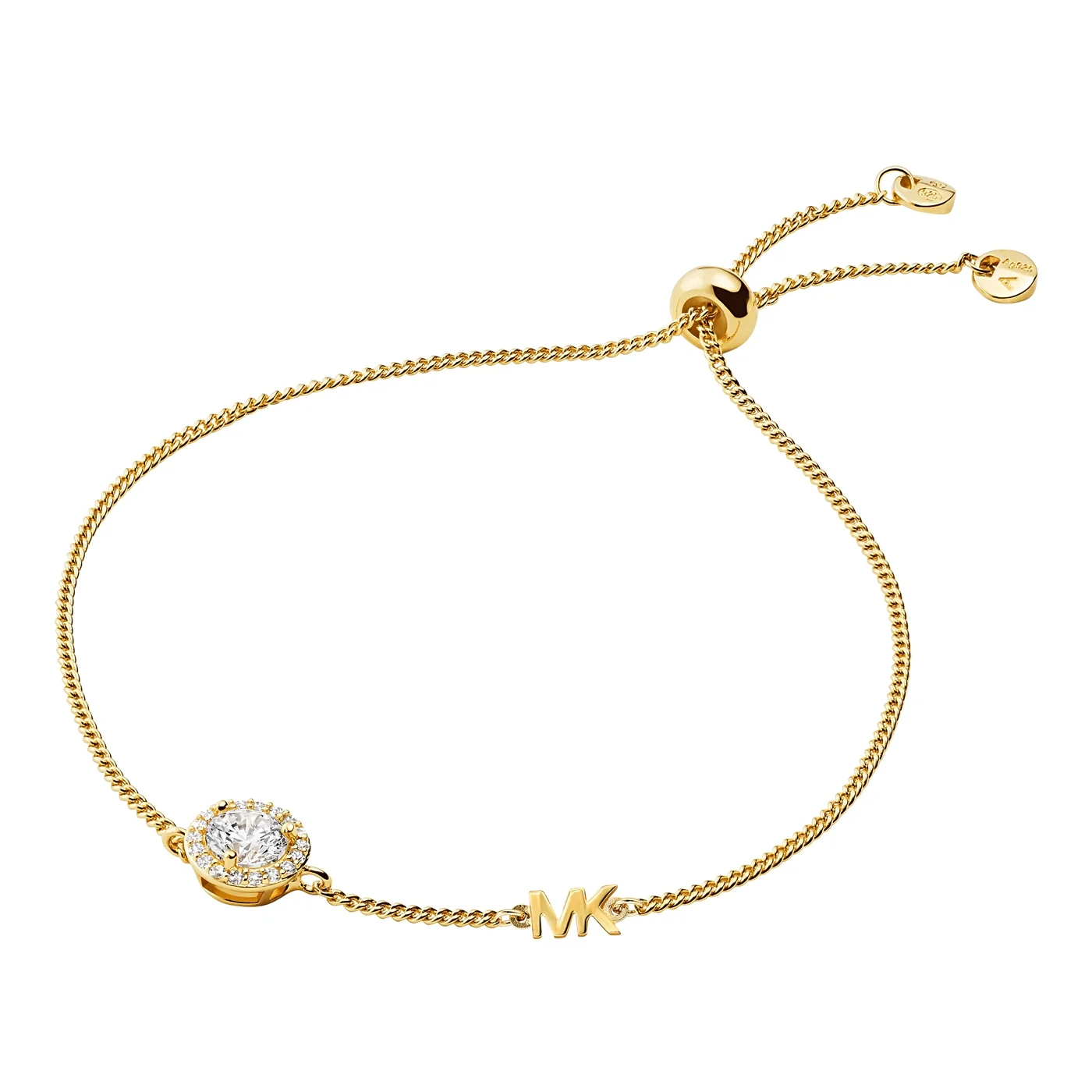 Michael Kors Premium 925 Sterling Silber Goldfarbene Armband MKC1206AN710 (Länge: 22.00 cm)