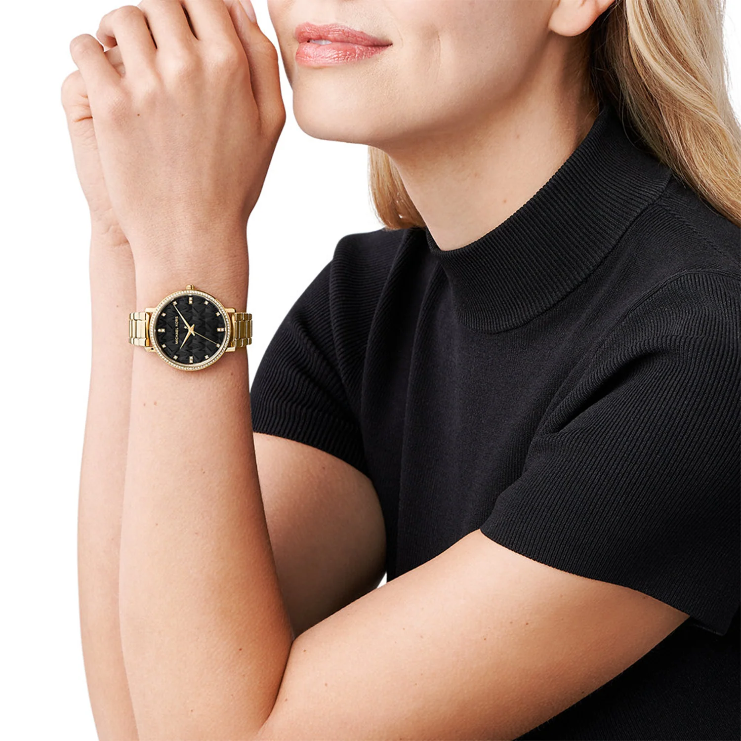 Michael Kors Pyper Gold- Und Schwarze Damenuhr MK4593 - Image 2