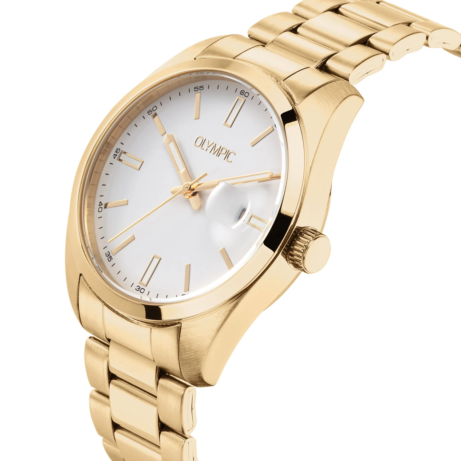 Olympic Louis Herrenuhr In Gold Und Weiß OL75HDD001 - Image 3