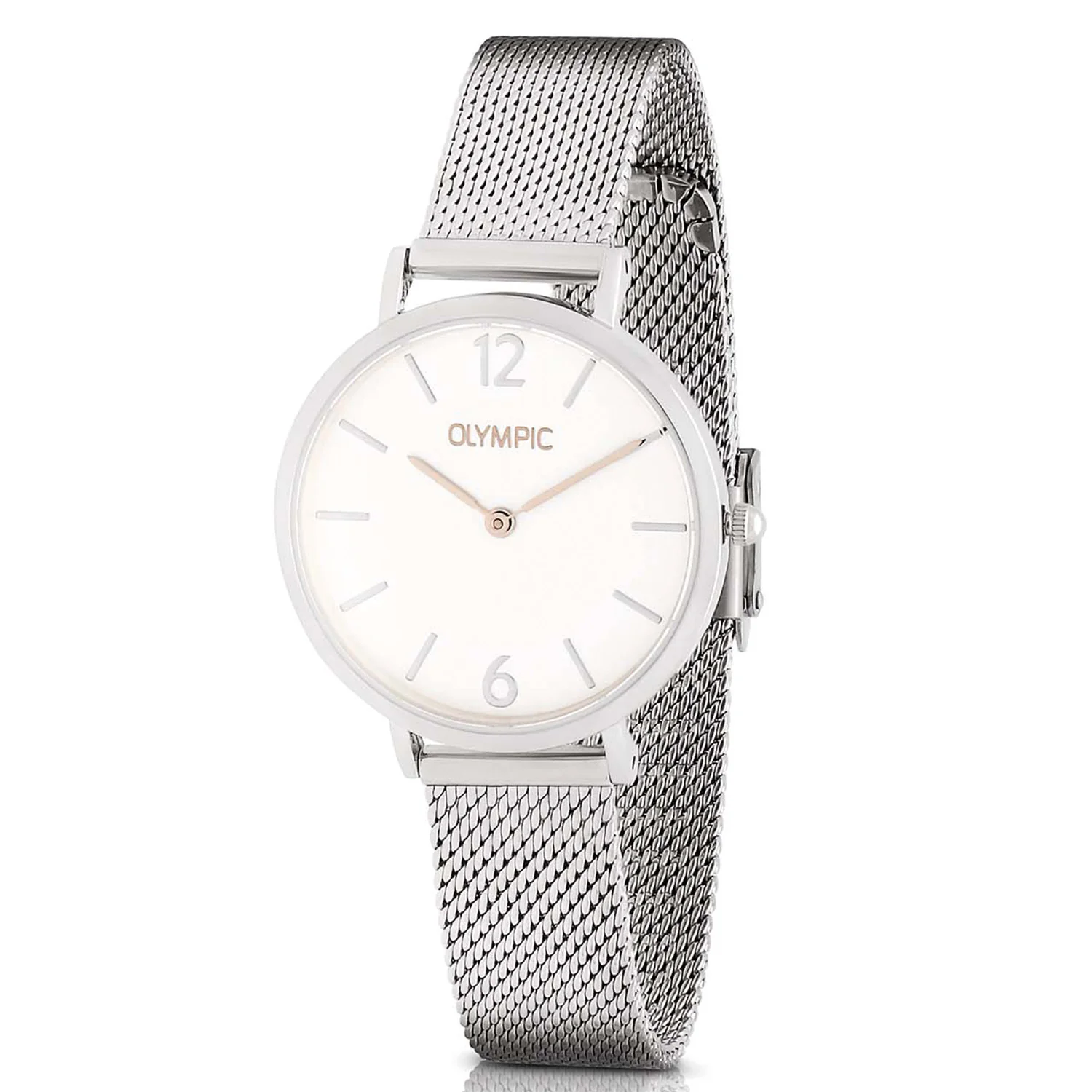 Olympic Sanne Zilverkleurig Dames Horloge 2002-OL66DSS018