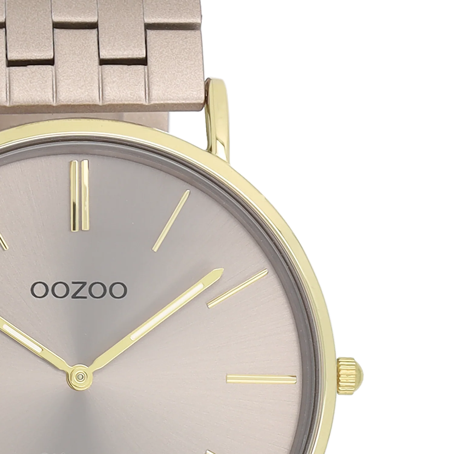 OOZOO Vintage Damenuhr In Gold Und Taupe C20404 - Image 3