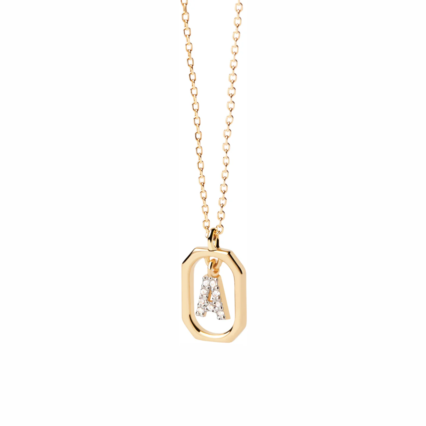 P D Paola Mini Letters damen Kette 750 Vergoldung CO01-512-U
