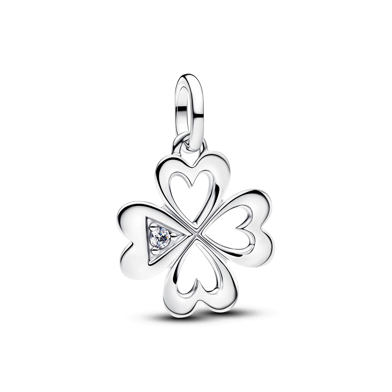 Pandora ME Herz Vierblättriger Klee Medaillon Charm 793034C01
