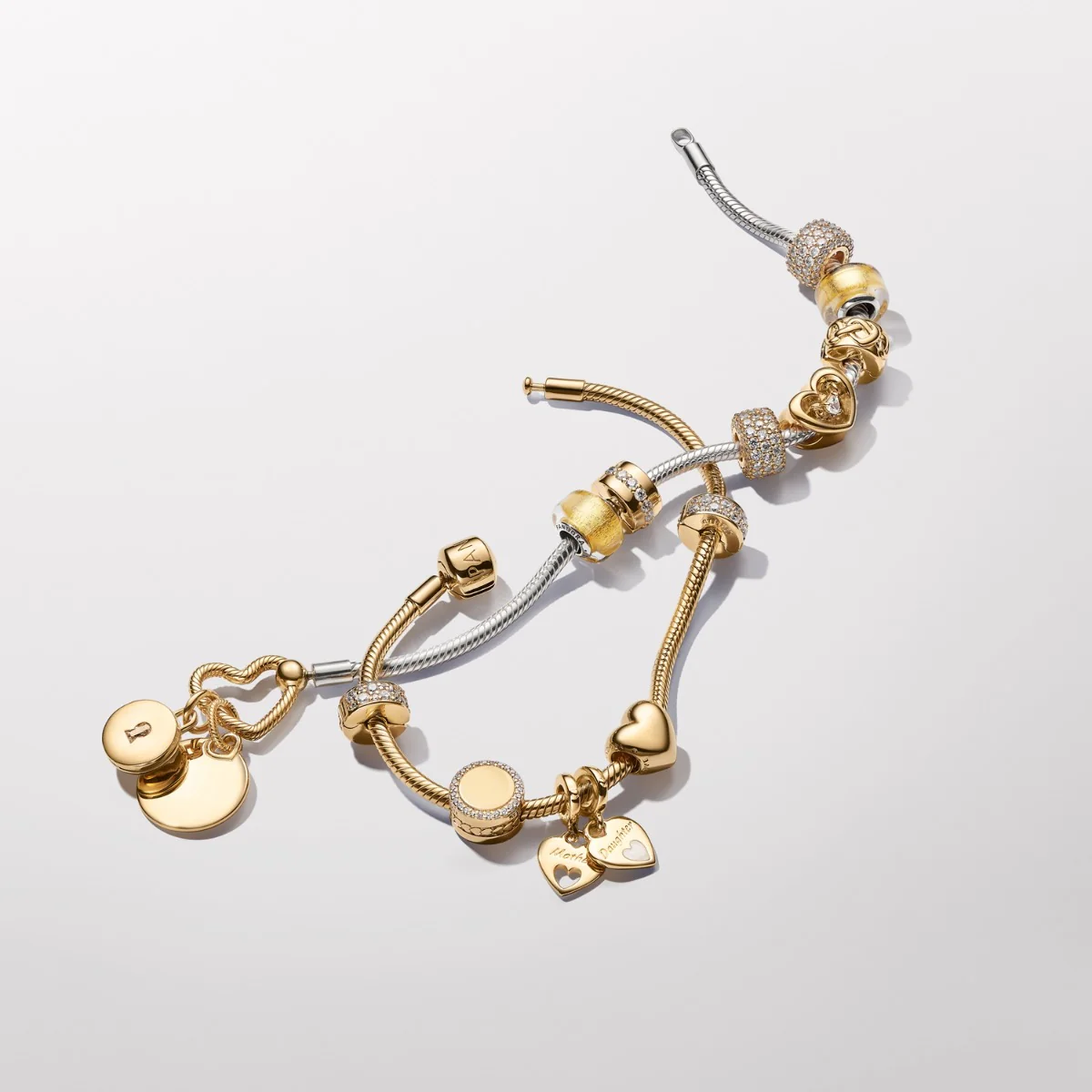 Pandora Moments 14 Karat Gold Plated Heart Charm 763439C00 - Image 7