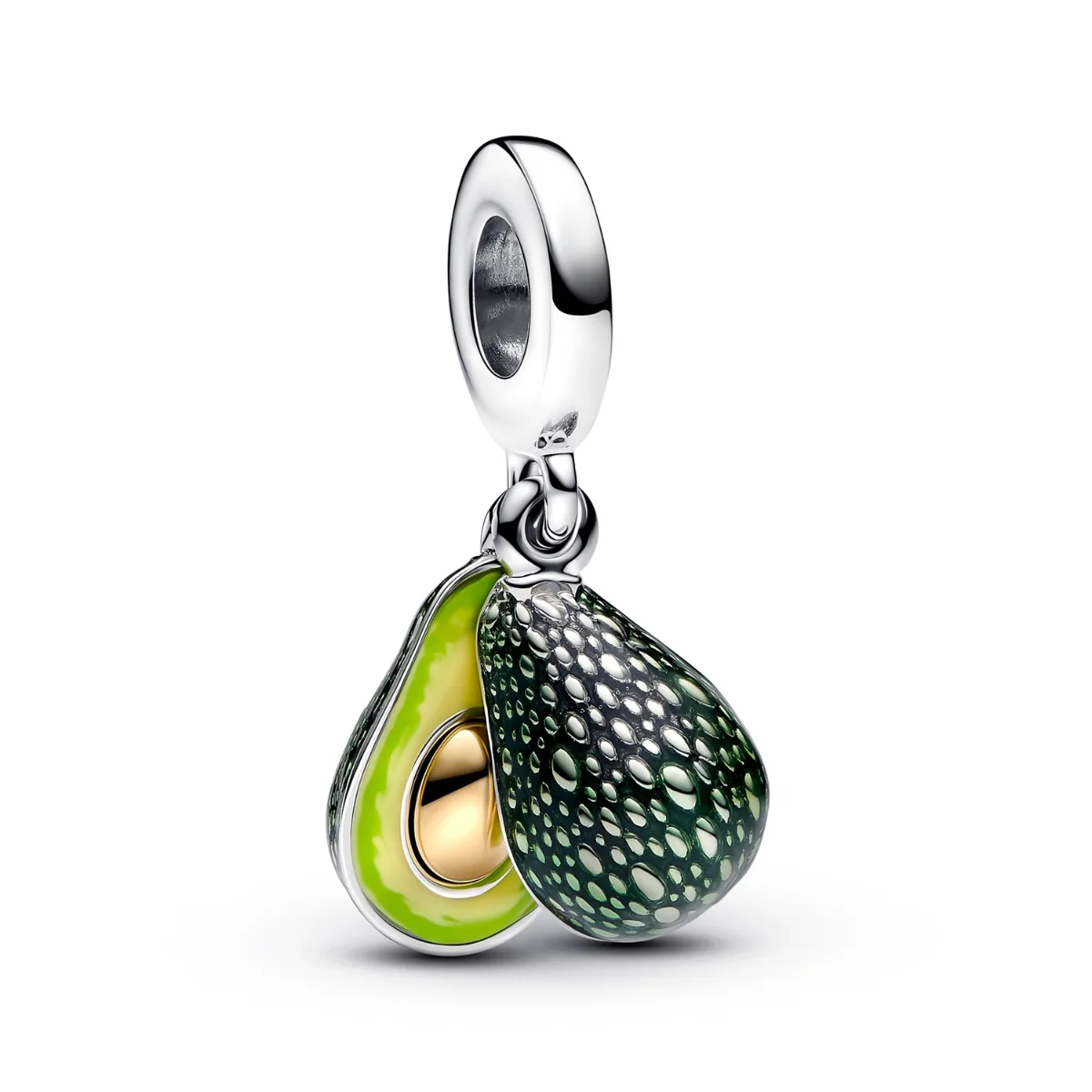Pandora Moments 925 Sterling Silver Avocado Charm with Gold Plating 763405C01