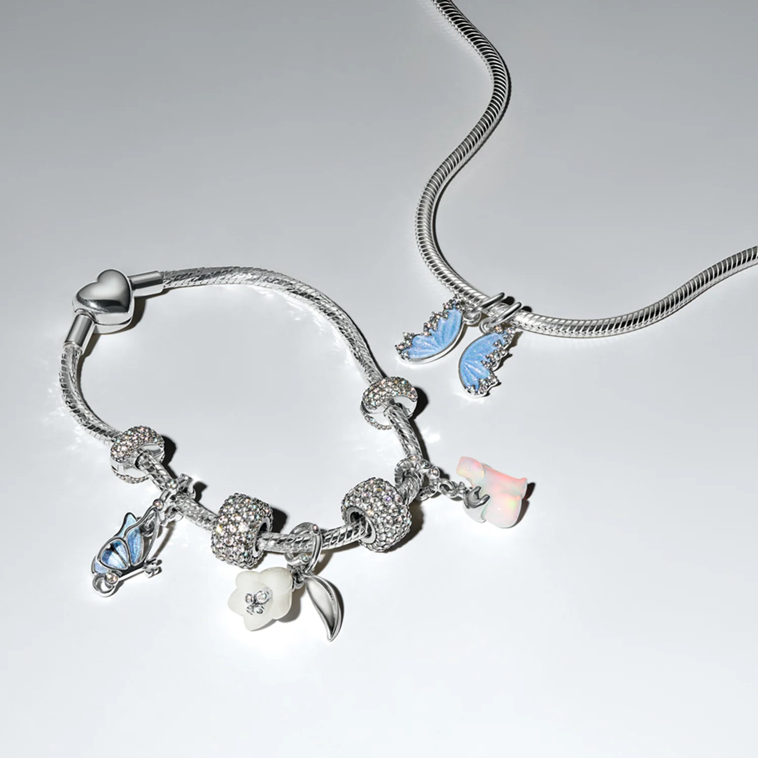 Pandora Moments 925 Sterling Silver Snowdrop Flower Dangle Charm 794239C01 - Image 5