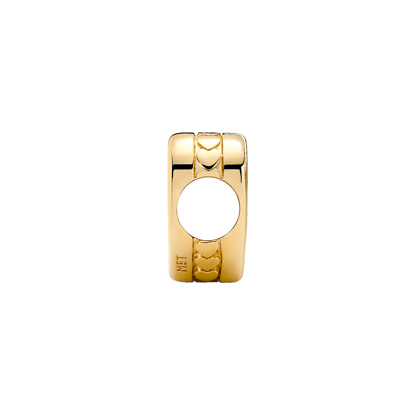 Pandora Moments Goldfarbene Engravable Heart Charm 762015C00 - Image 2